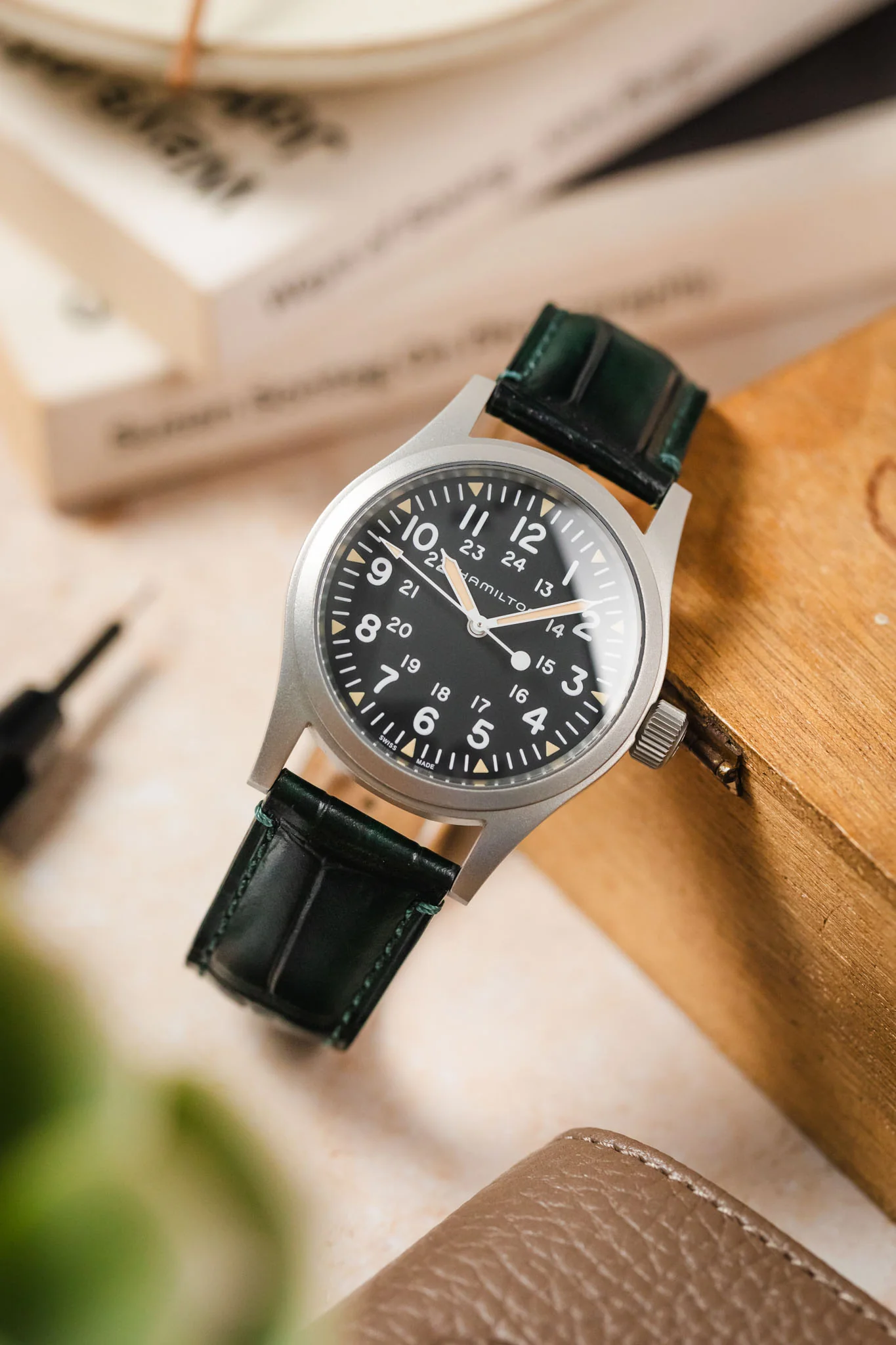 Morellato TIEPOLO Alligator Embossed Watch Strap - GREEN - Image 4