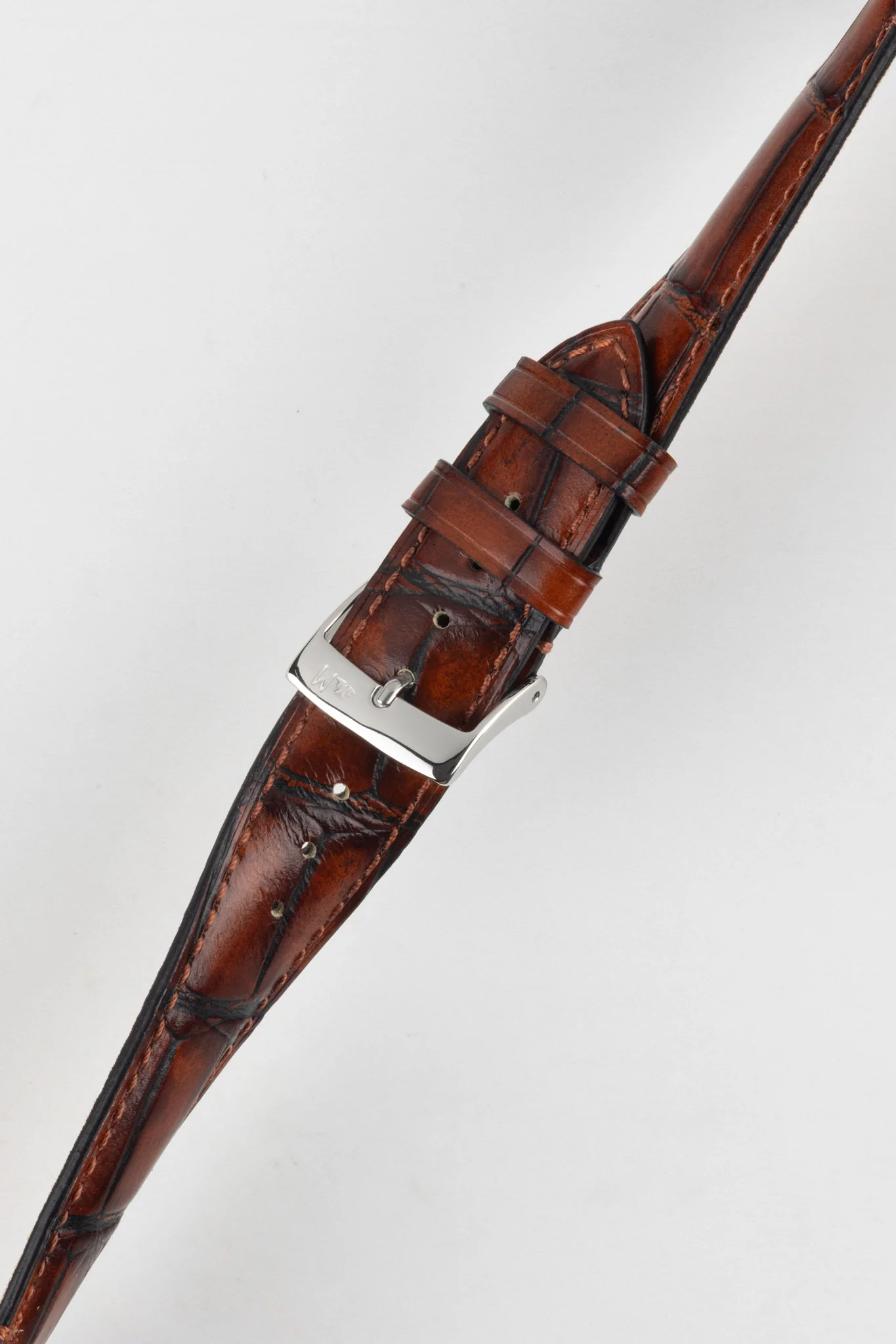 Morellato TIEPOLO Alligator Embossed Watch Strap - LIGHT BROWN - Image 5