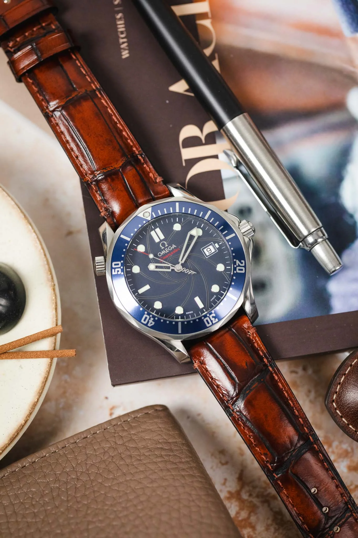 Morellato TIEPOLO Alligator Embossed Watch Strap - LIGHT BROWN - Image 6