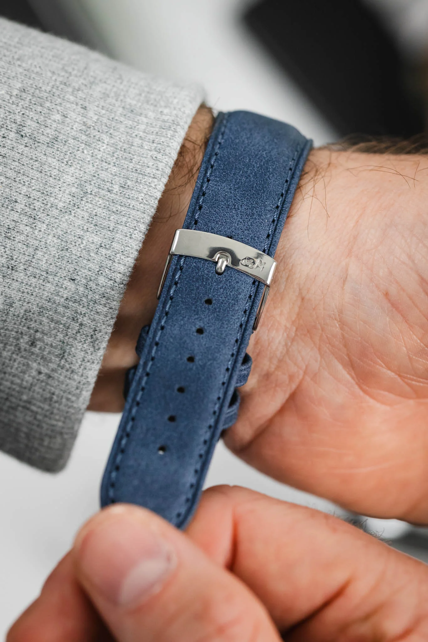 Morellato TIMO High Quality Vegan Watch Strap in BLUE - Image 6