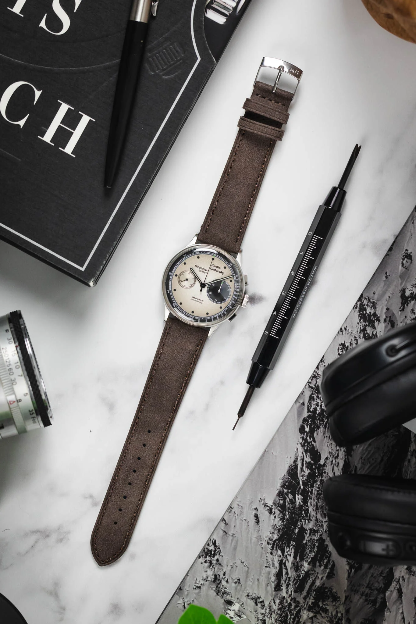 Morellato TIMO High Quality Vegan Watch Strap in BROWN - Image 8