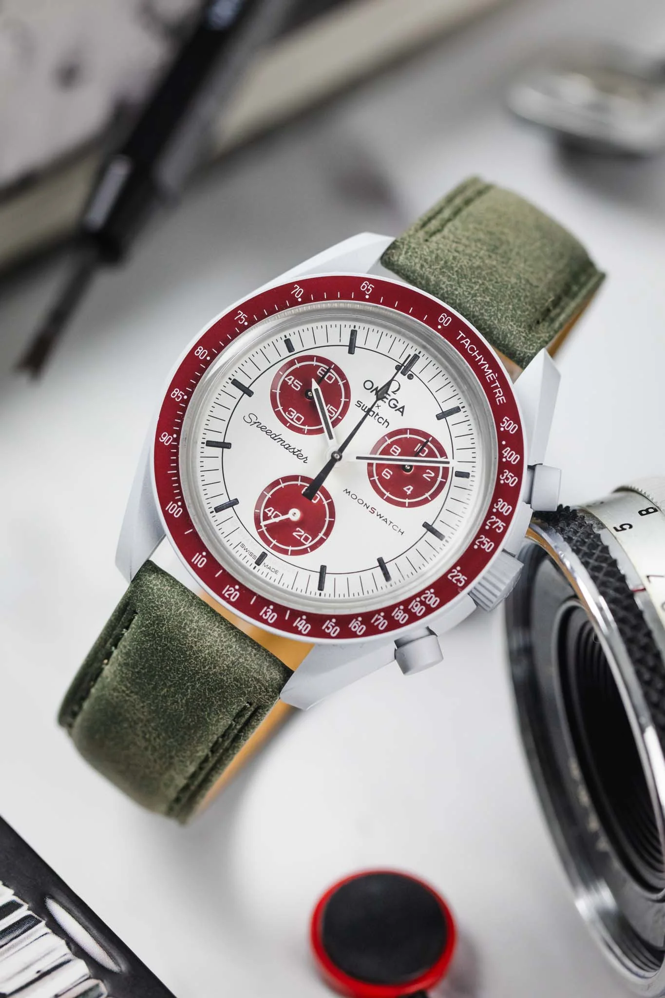 Morellato TIMO High Quality Vegan Watch Strap in GREEN - Image 4