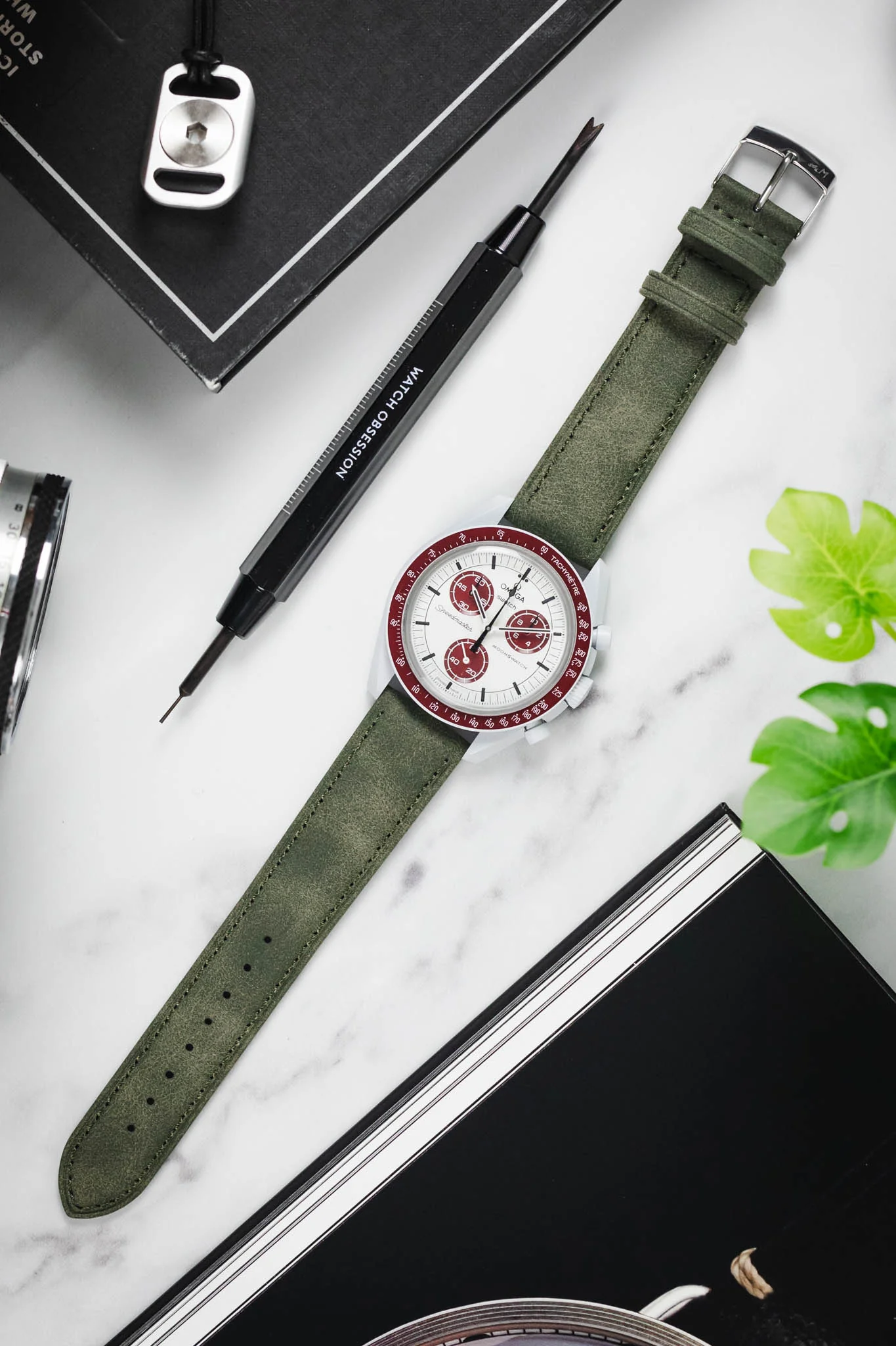Morellato TIMO High Quality Vegan Watch Strap in GREEN - Image 8