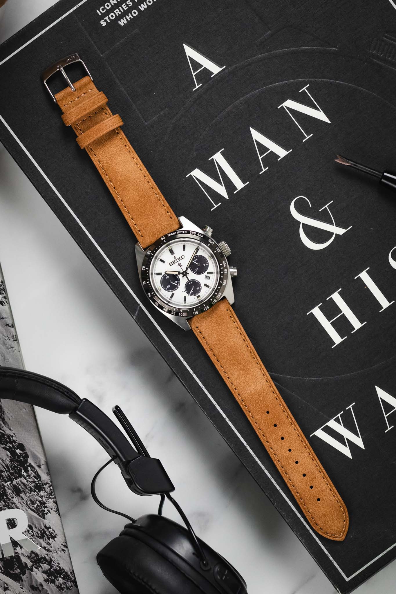 Morellato TIMO High Quality Vegan Watch Strap in TAN - Image 8