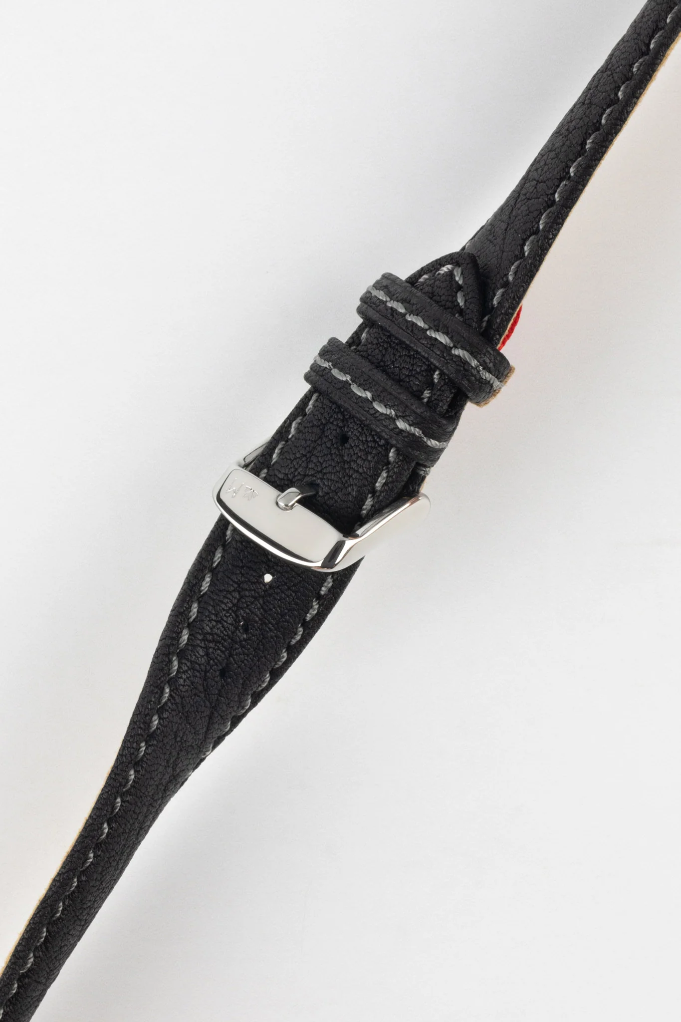 Morellato TINTORETTO Genuine Deerskin Leather Watch Strap in BLACK - Image 5
