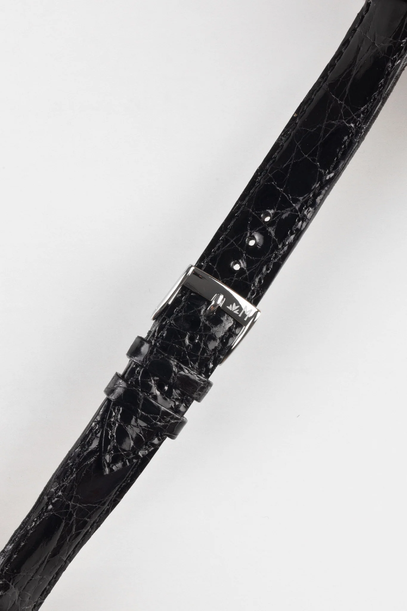 Morellato TRACY Genuine Crocodile Watch Strap in BLACK - Image 5