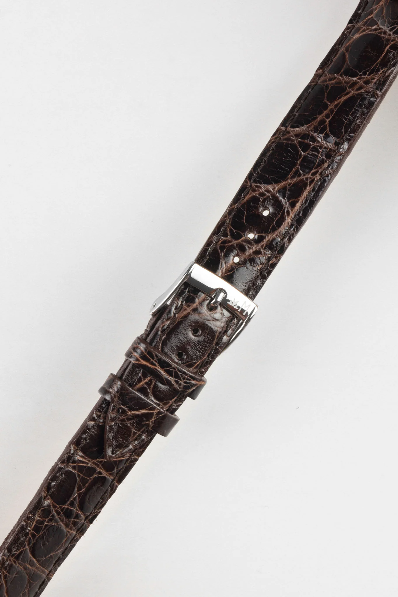 Morellato TRACY Genuine Crocodile Watch Strap in DARK BROWN - Image 5