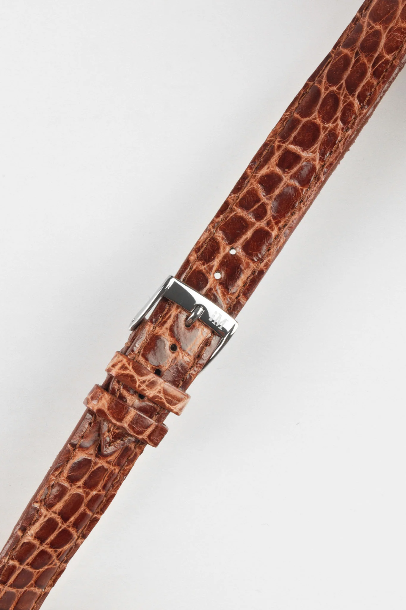 Morellato TRACY Genuine Crocodile Watch Strap in GOLD BROWN - Image 5