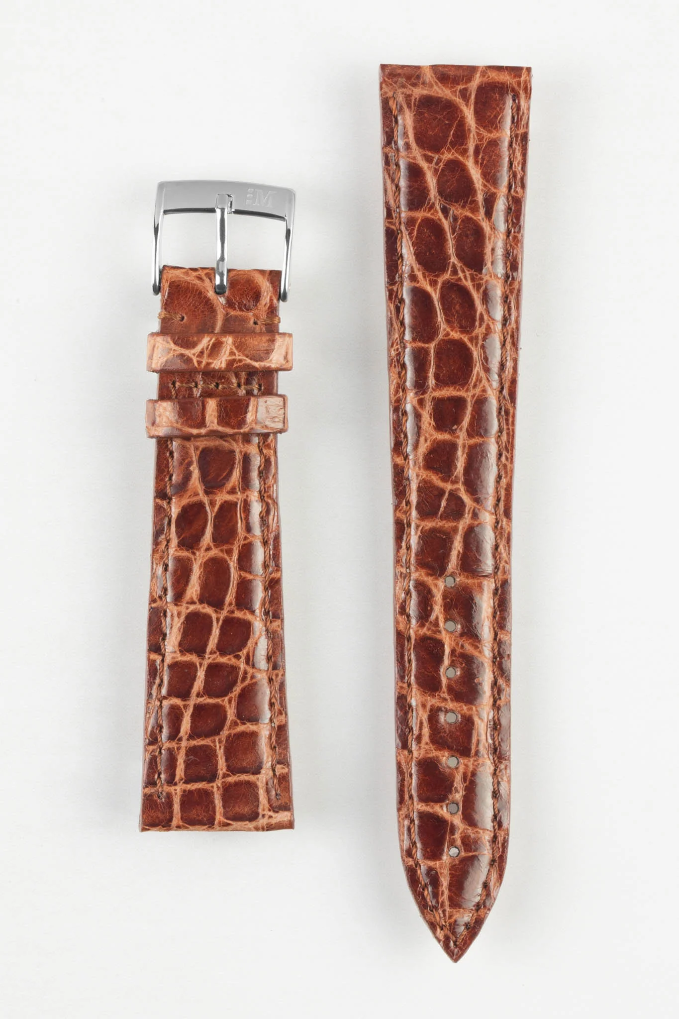 Morellato TRACY Genuine Crocodile Watch Strap in GOLD BROWN - Image 8