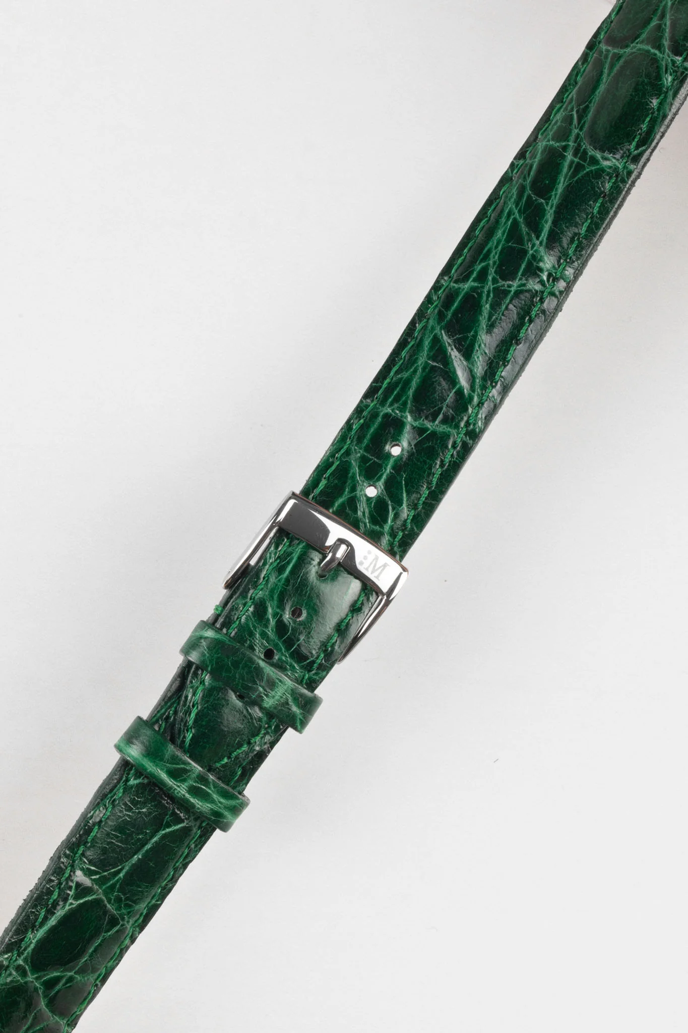 Morellato TRACY Genuine Crocodile Watch Strap in GREEN - Image 5
