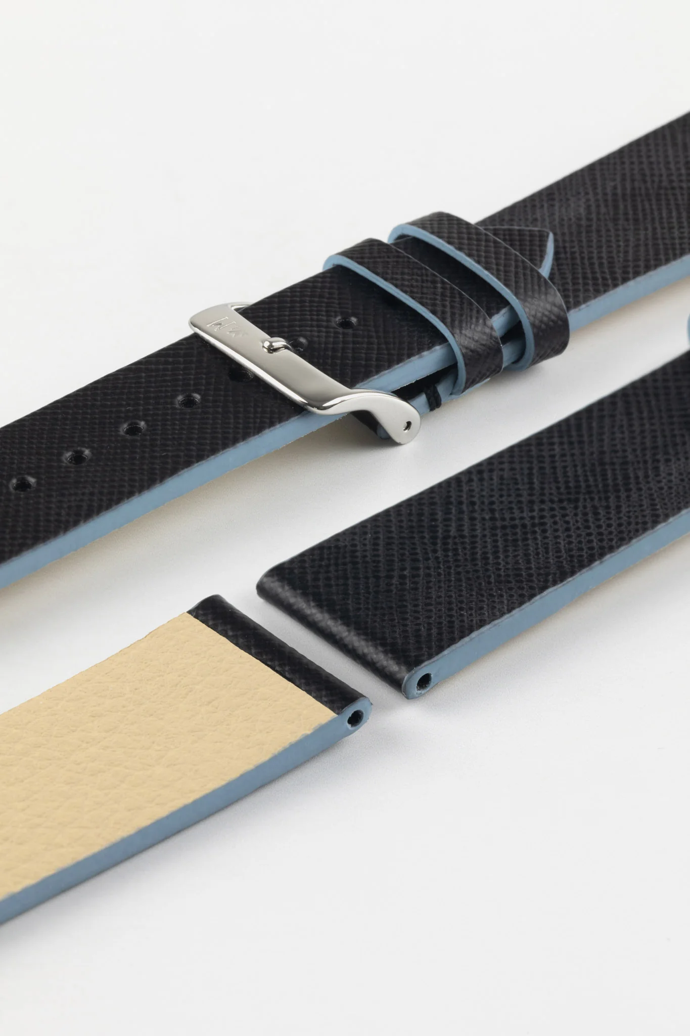 Morellato ZANTE Recycled Leather-Fibre Watch Strap in BLACK - Image 7