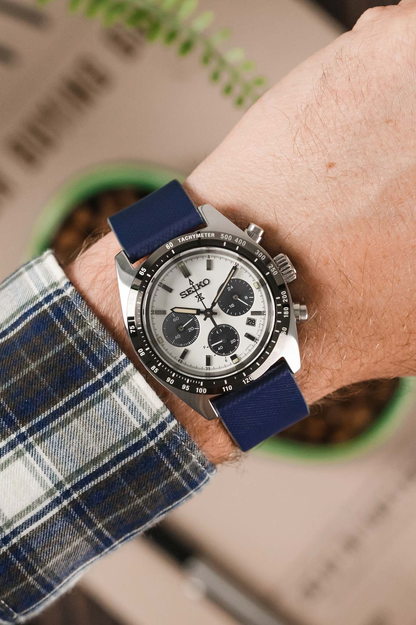 Morellato ZANTE Recycled Leather-Fibre Watch Strap in BLUE - Image 2