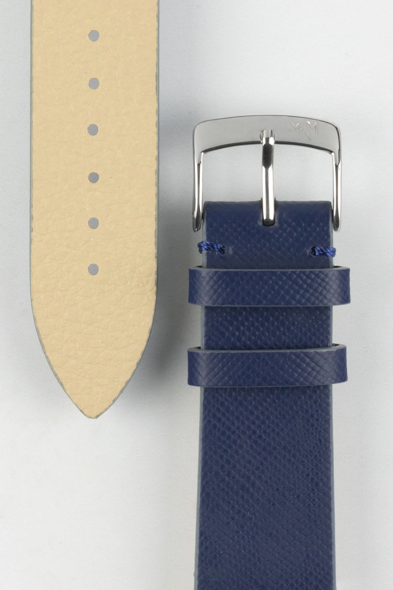 Morellato ZANTE Recycled Leather-Fibre Watch Strap in BLUE - Image 3