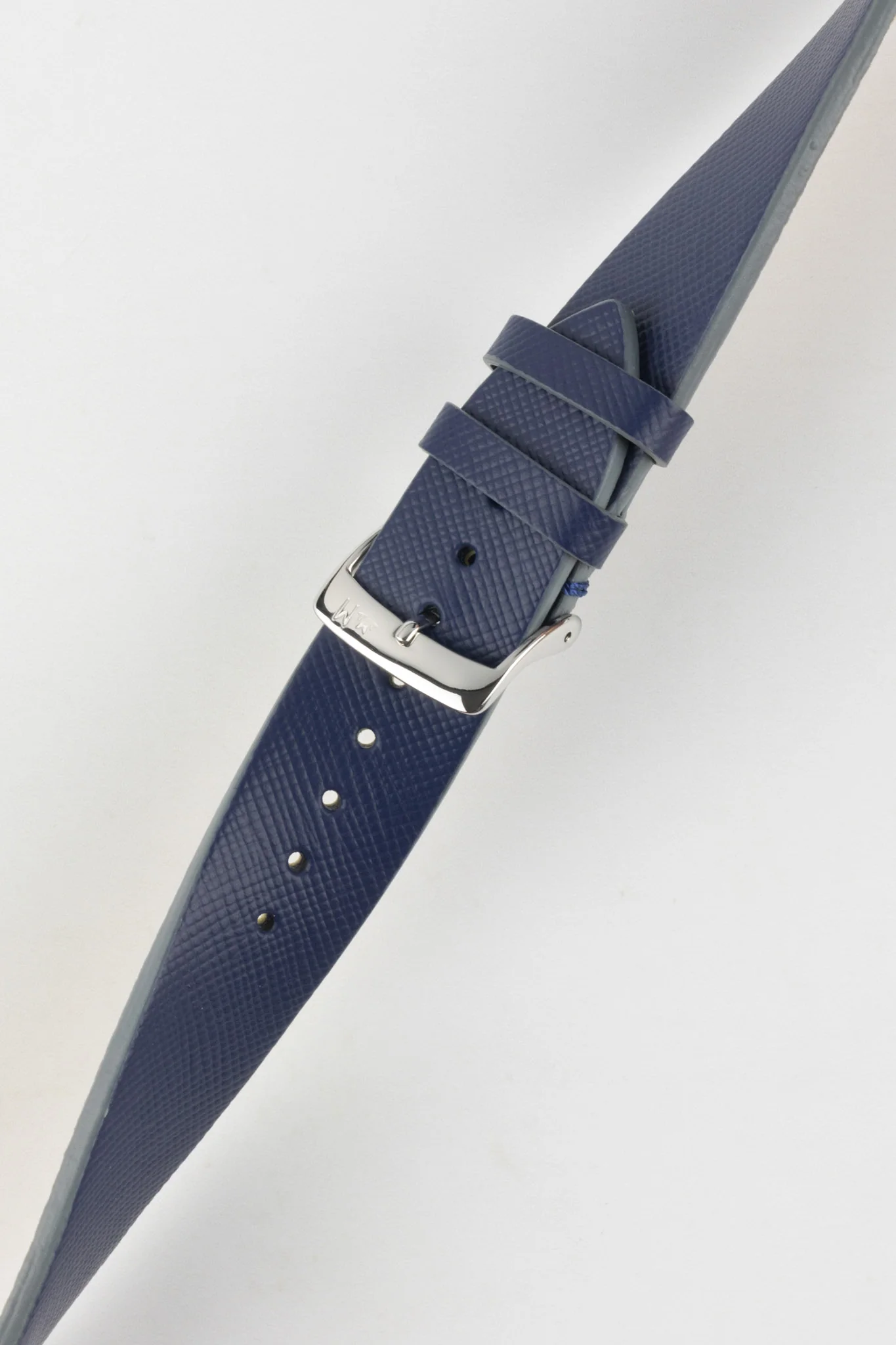 Morellato ZANTE Recycled Leather-Fibre Watch Strap in BLUE - Image 5