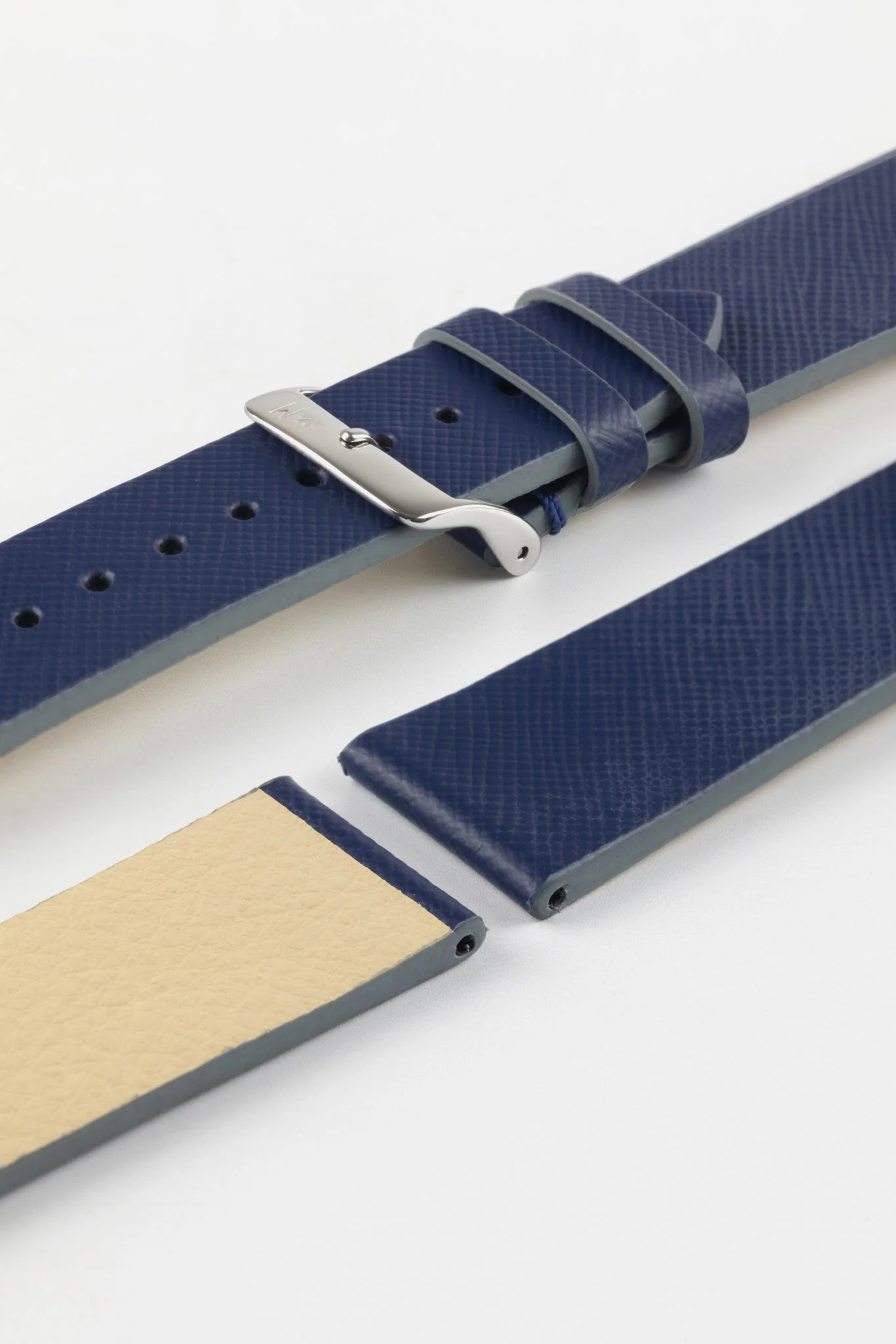 Morellato ZANTE Recycled Leather-Fibre Watch Strap in BLUE - Image 7
