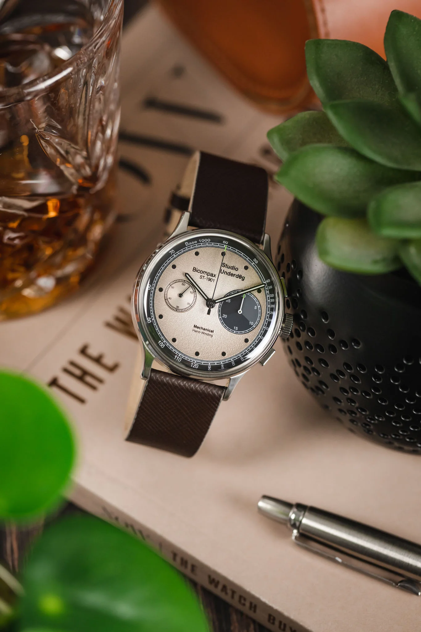 Morellato ZANTE Recycled Leather-Fibre Watch Strap in BROWN - Image 4