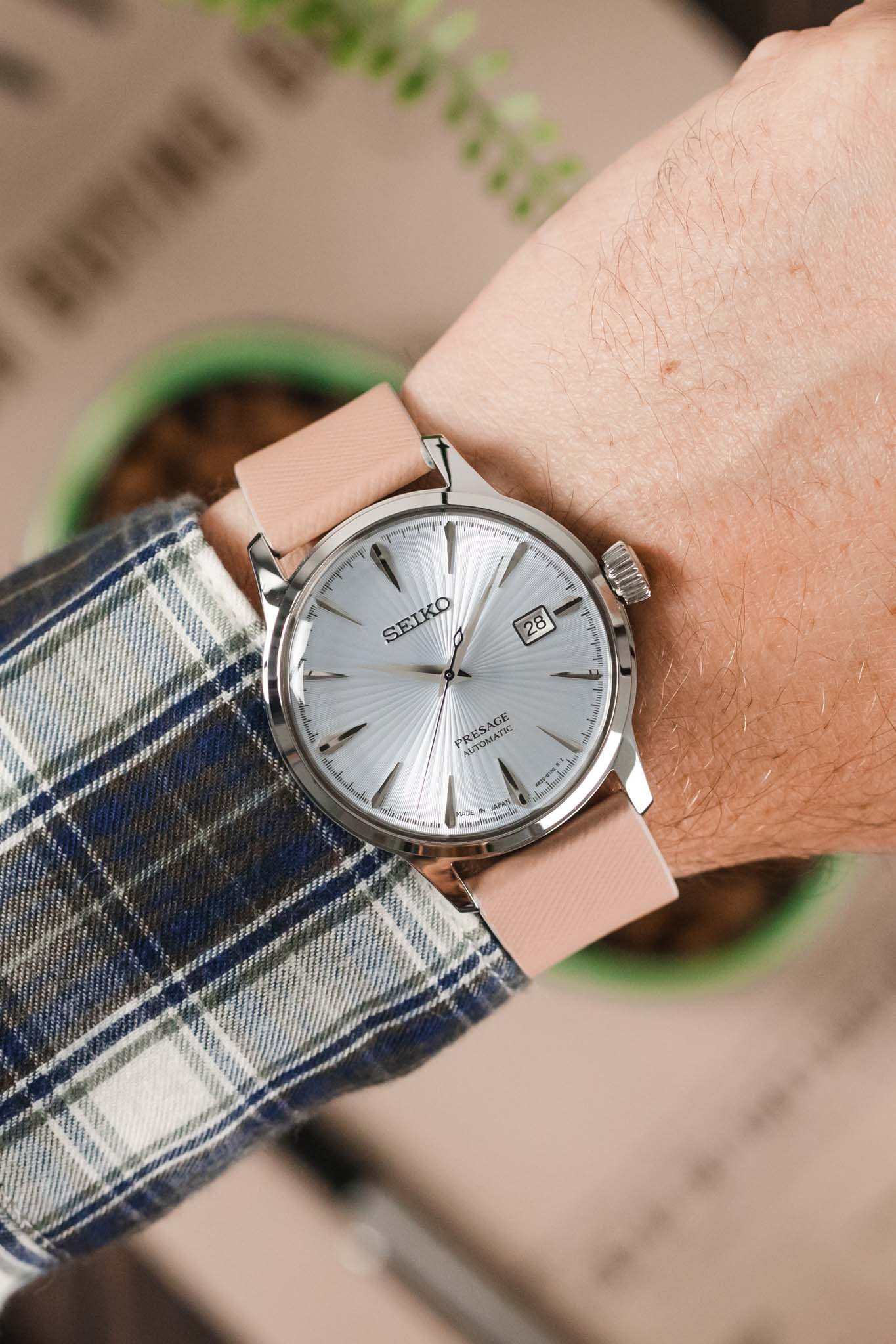 Morellato ZANTE Recycled Leather-Fibre Watch Strap in ROSE - Image 2