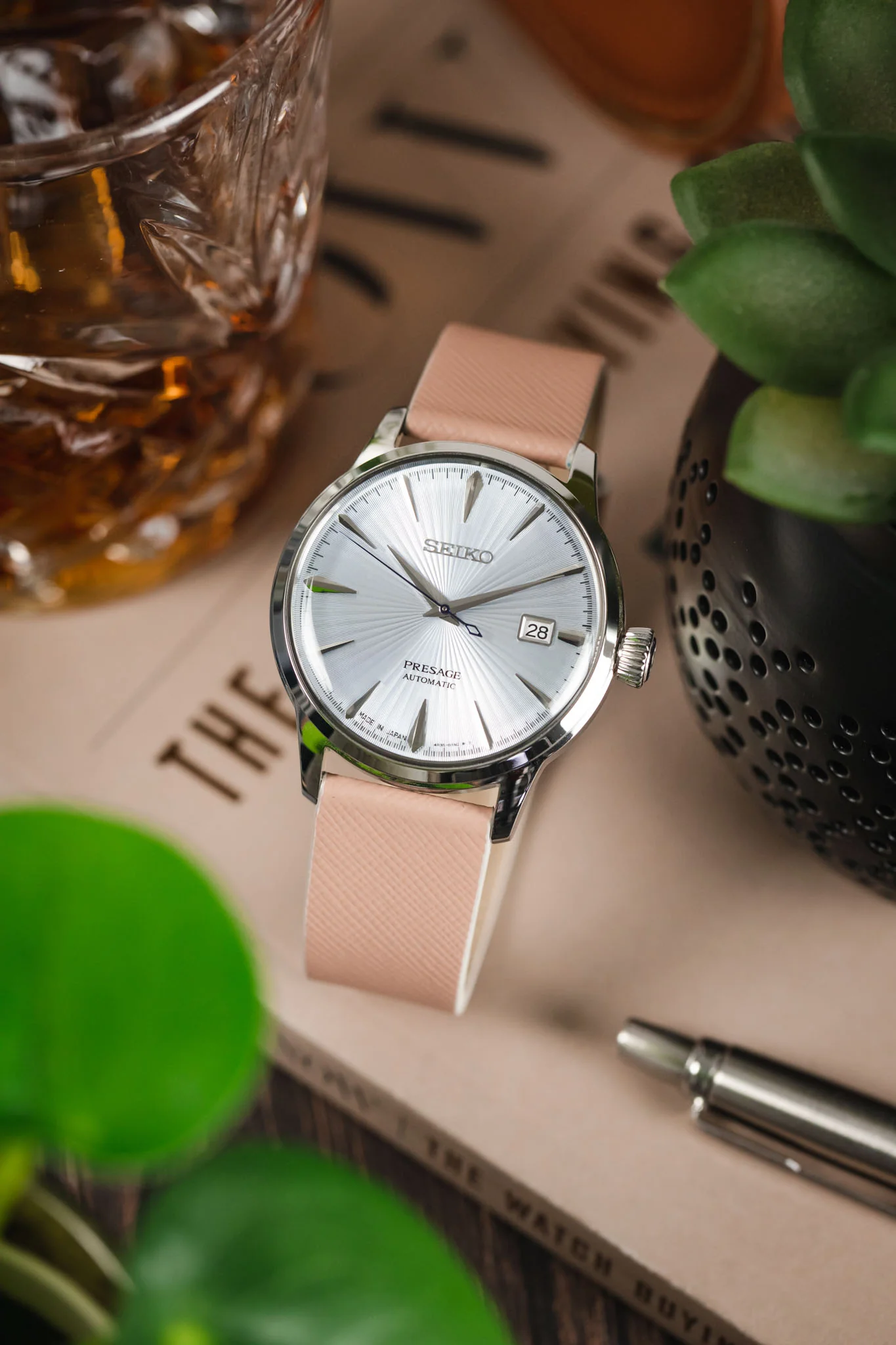 Morellato ZANTE Recycled Leather-Fibre Watch Strap in ROSE - Image 4