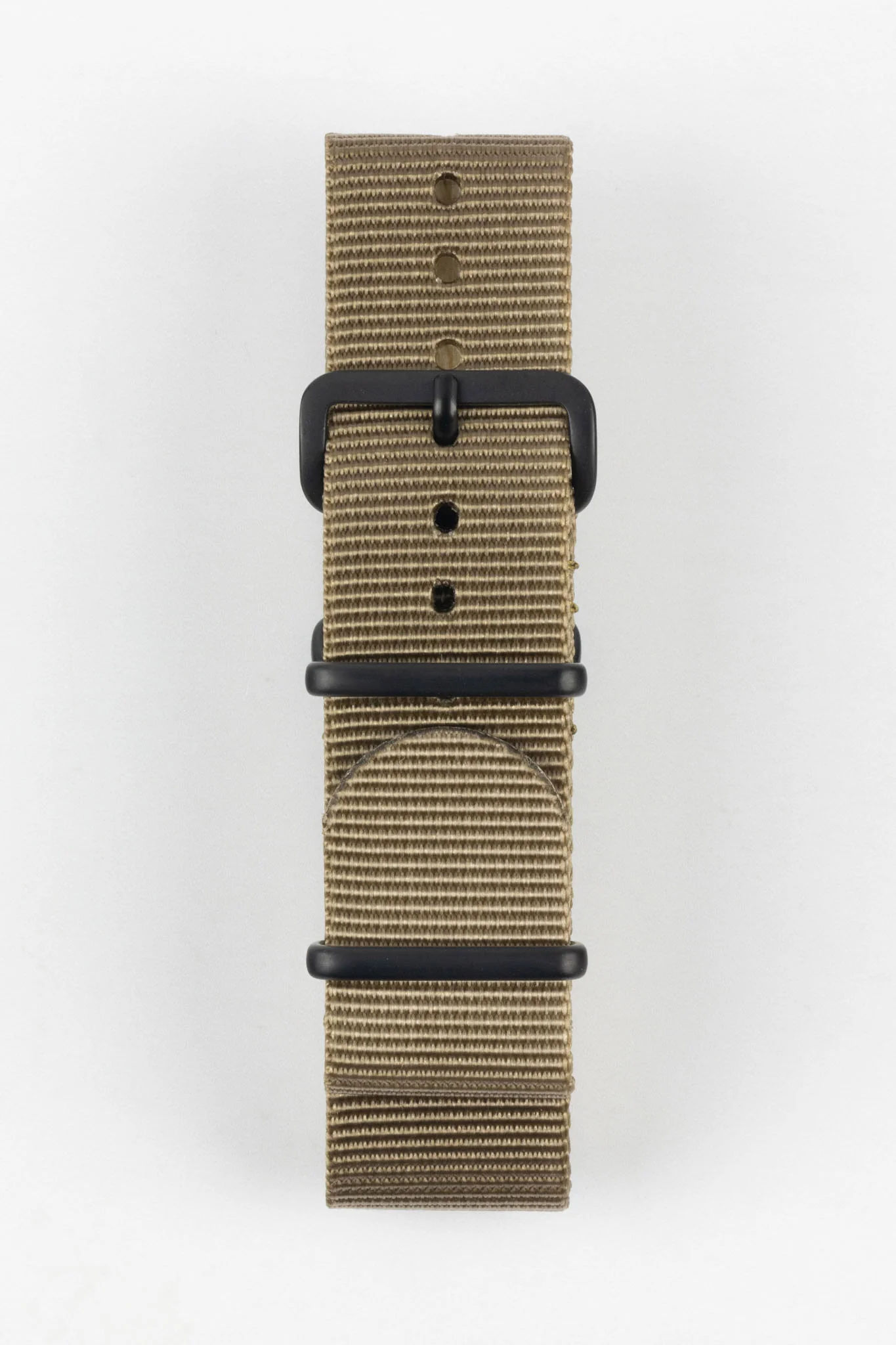 Nylon Watch Strap in KHAKI with PVD Buckle and Keepers - Image 7