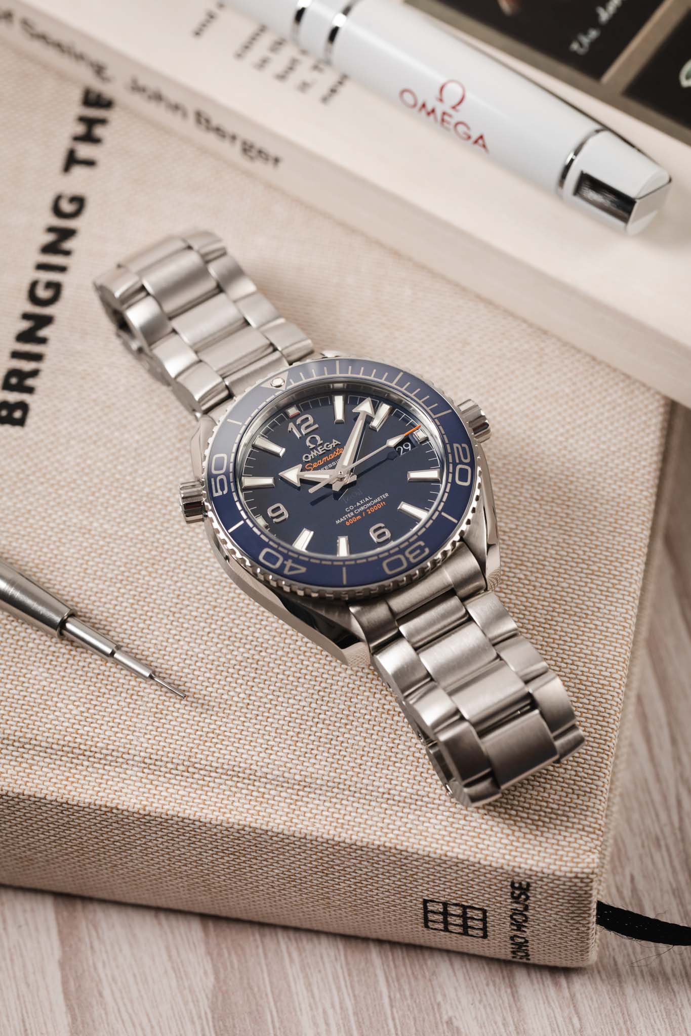 OMEGA Seamaster Planet Ocean 39.5mm - Blue - Image 5