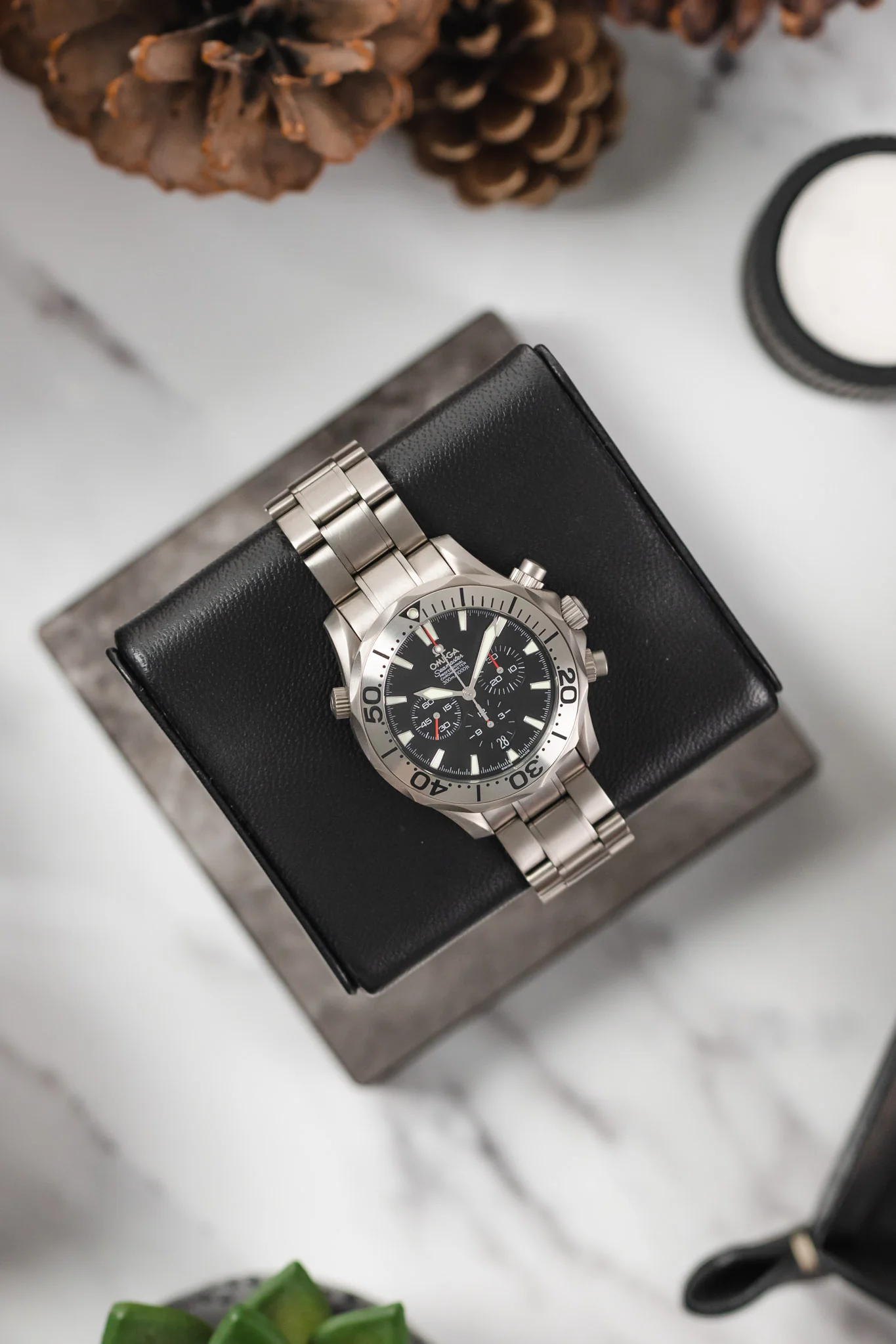 OMEGA 2293.52.00 Seamaster Professional 41.5mm Titanium Diving Chronograph - Black Dial - Image 7