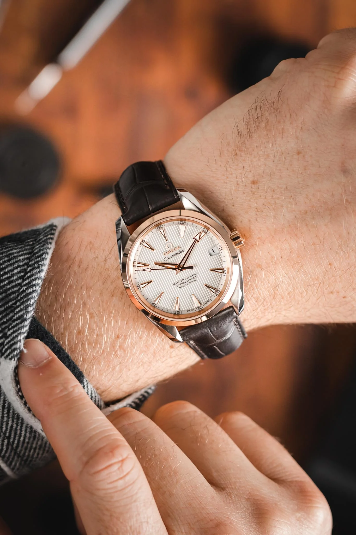 OMEGA Seamaster Aqua Terra 38.5mm - Rose Gold - Image 2