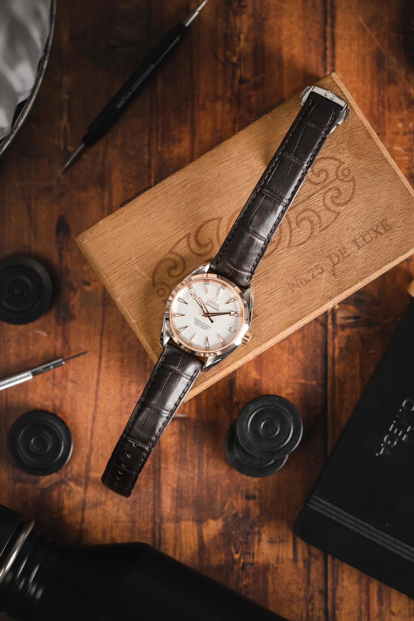 OMEGA Seamaster Aqua Terra 38.5mm - Rose Gold - Image 4