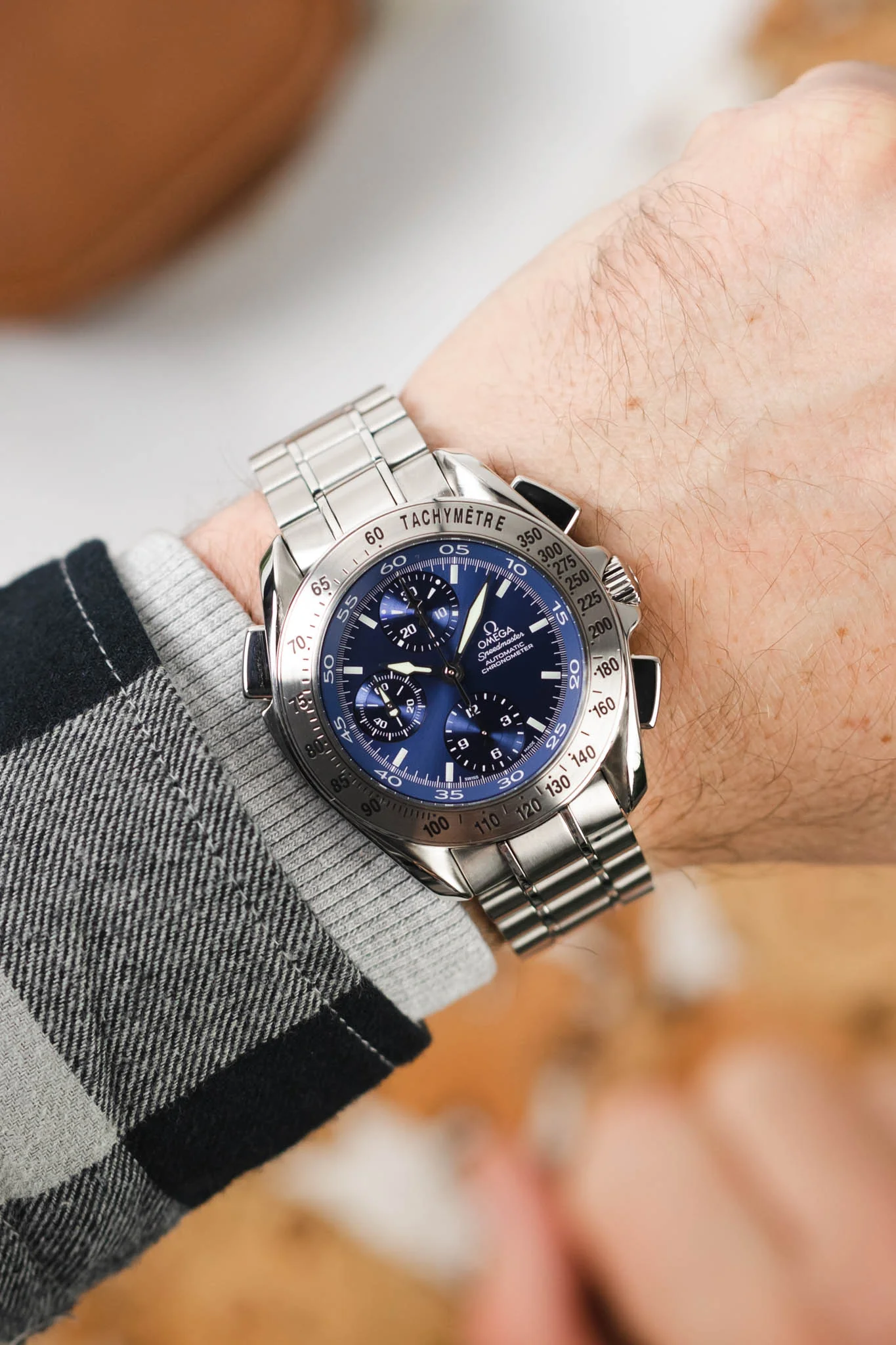 OMEGA Speedmaster Split-Seconds Chrono Blue Dial -  42.25mm - Image 5