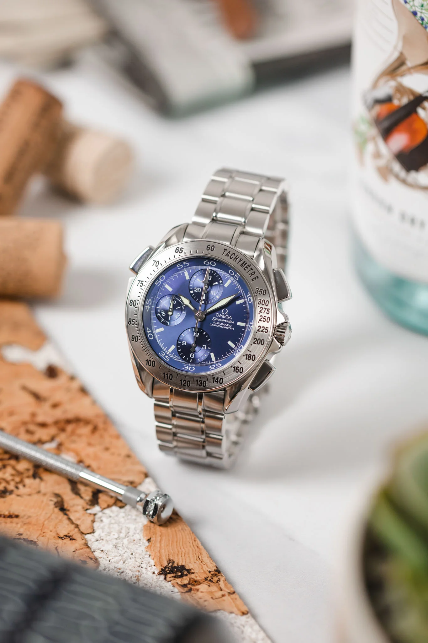 OMEGA Speedmaster Split-Seconds Chrono Blue Dial -  42.25mm - Image 7
