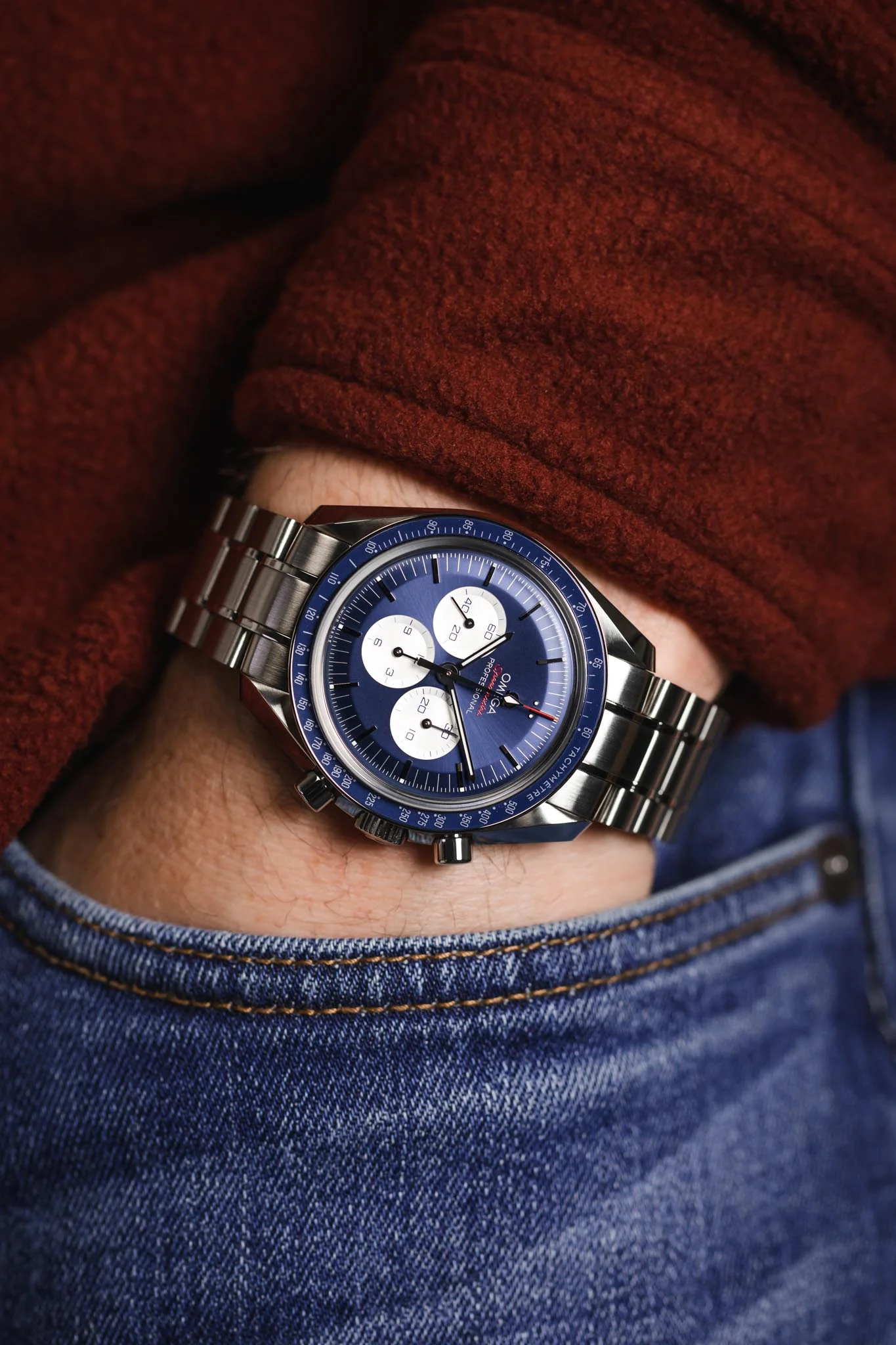OMEGA Speedmaster Tokyo Olympics 2020  - Blue - Image 5