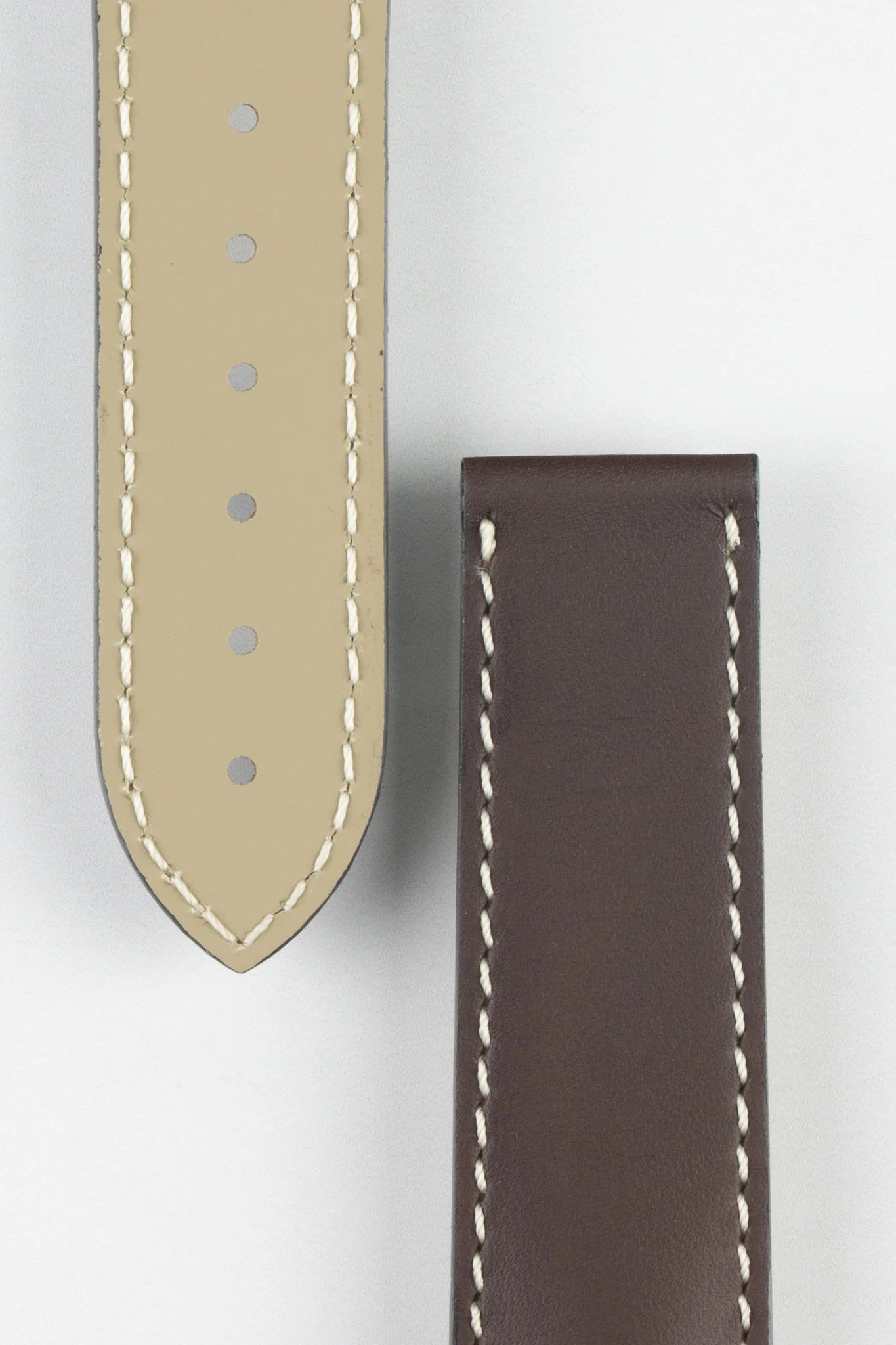 OMEGA 98000150 Calfskin Leather 21mm Deployment Watch Strap - BROWN - Image 3