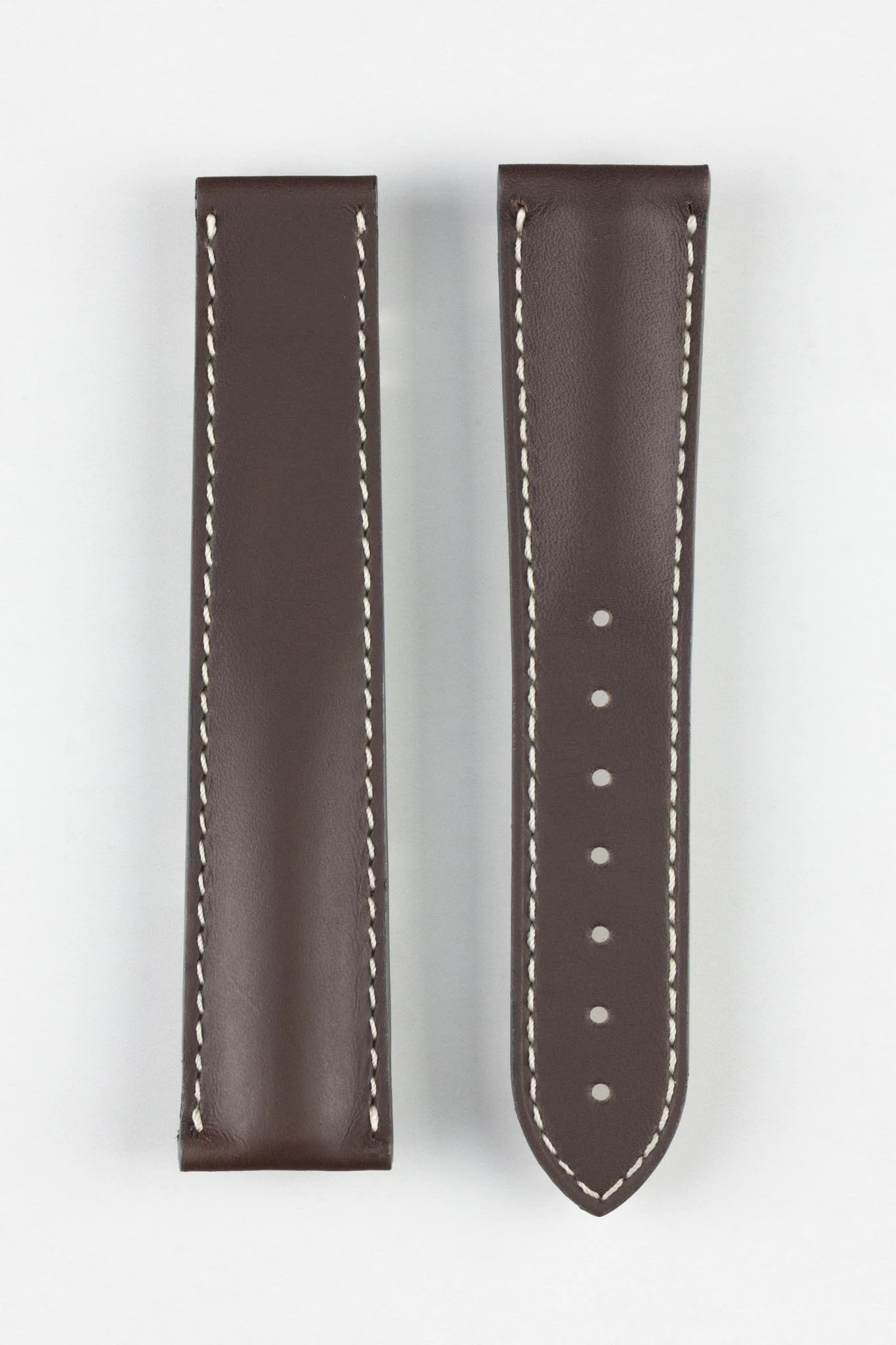 OMEGA 98000150 Calfskin Leather 21mm Deployment Watch Strap - BROWN - Image 5