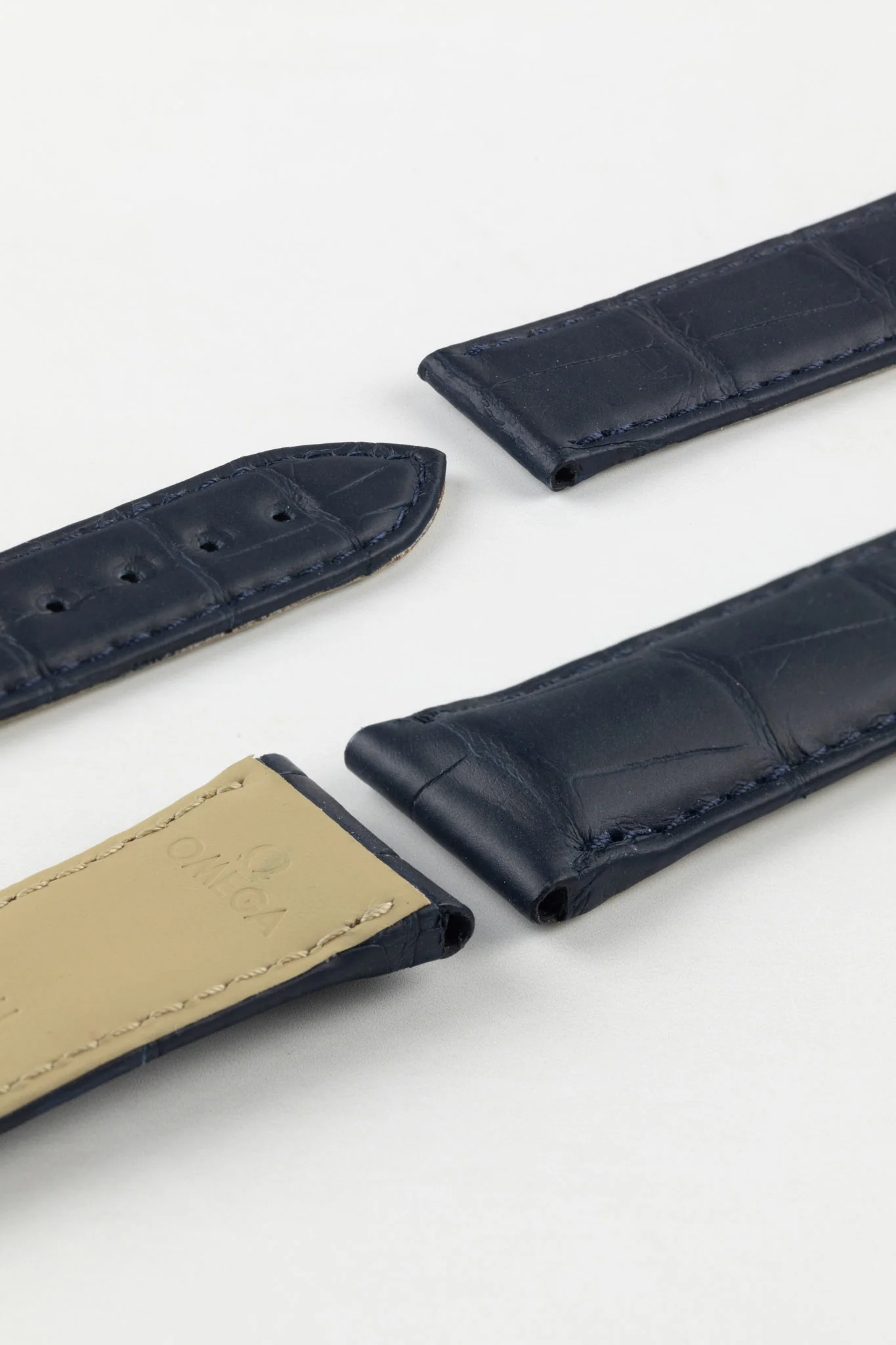 OMEGA 98000412 Seamaster Aqua Terra Genuine Alligator 21mm Watch Strap in BLUE - Image 3