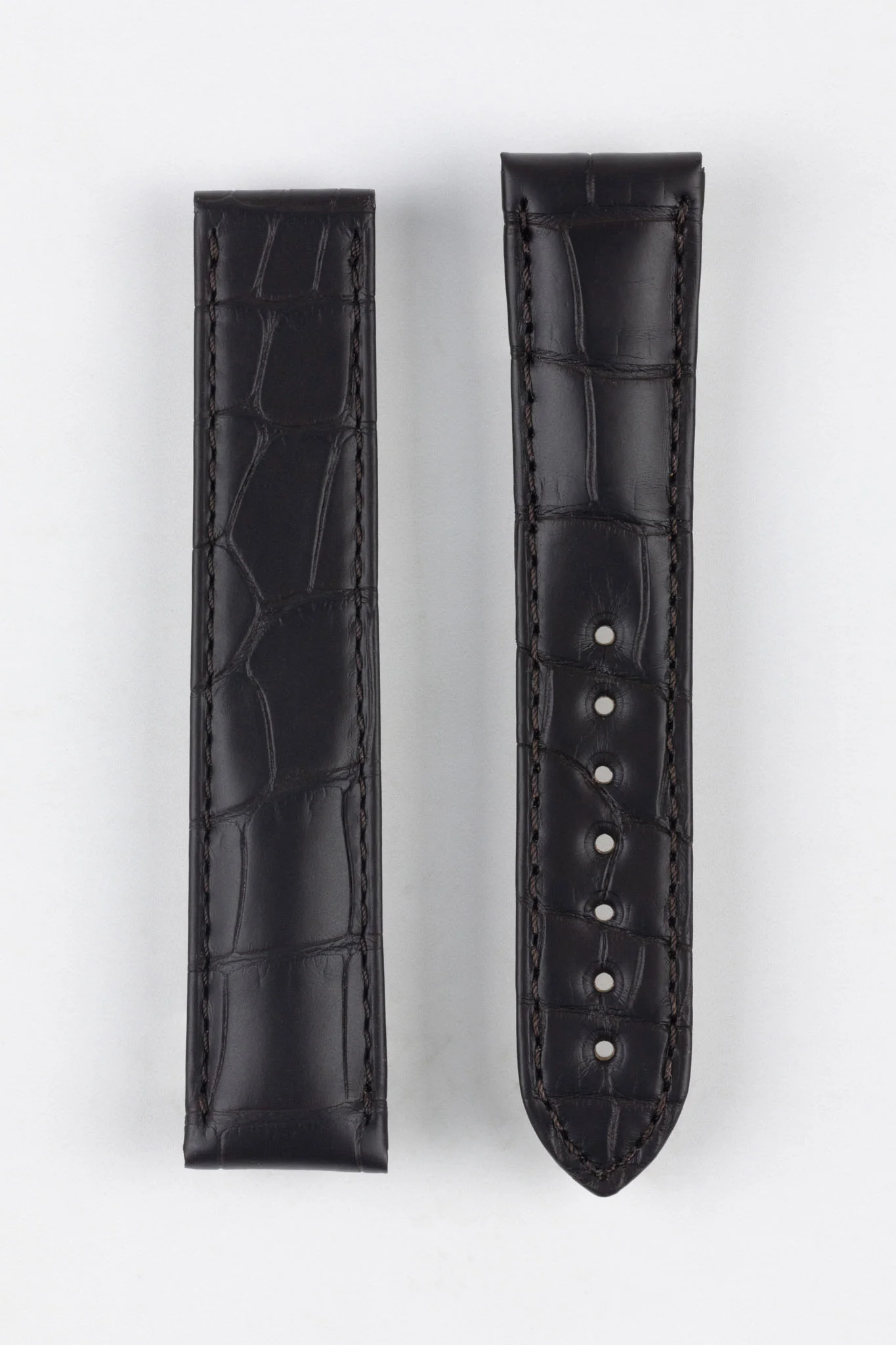 OMEGA "Aqua Terra" Genuine Alligator 20mm Watch Strap in BROWN – 98000276 - Image 4
