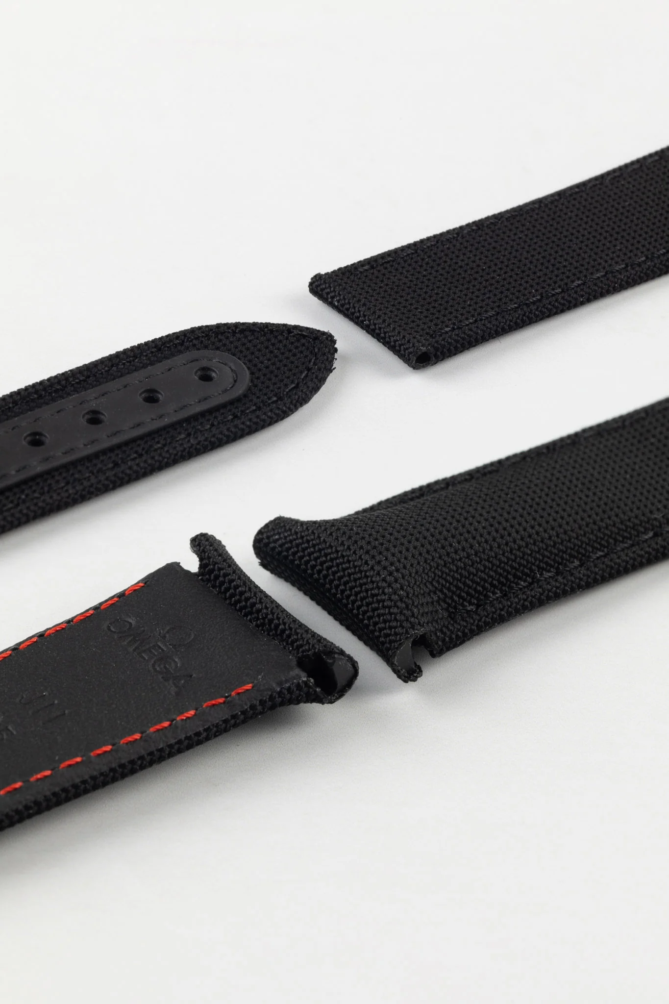 OMEGA 'Black Black' MoonWatch Black Deployment Nylon Watch Strap - Image 3