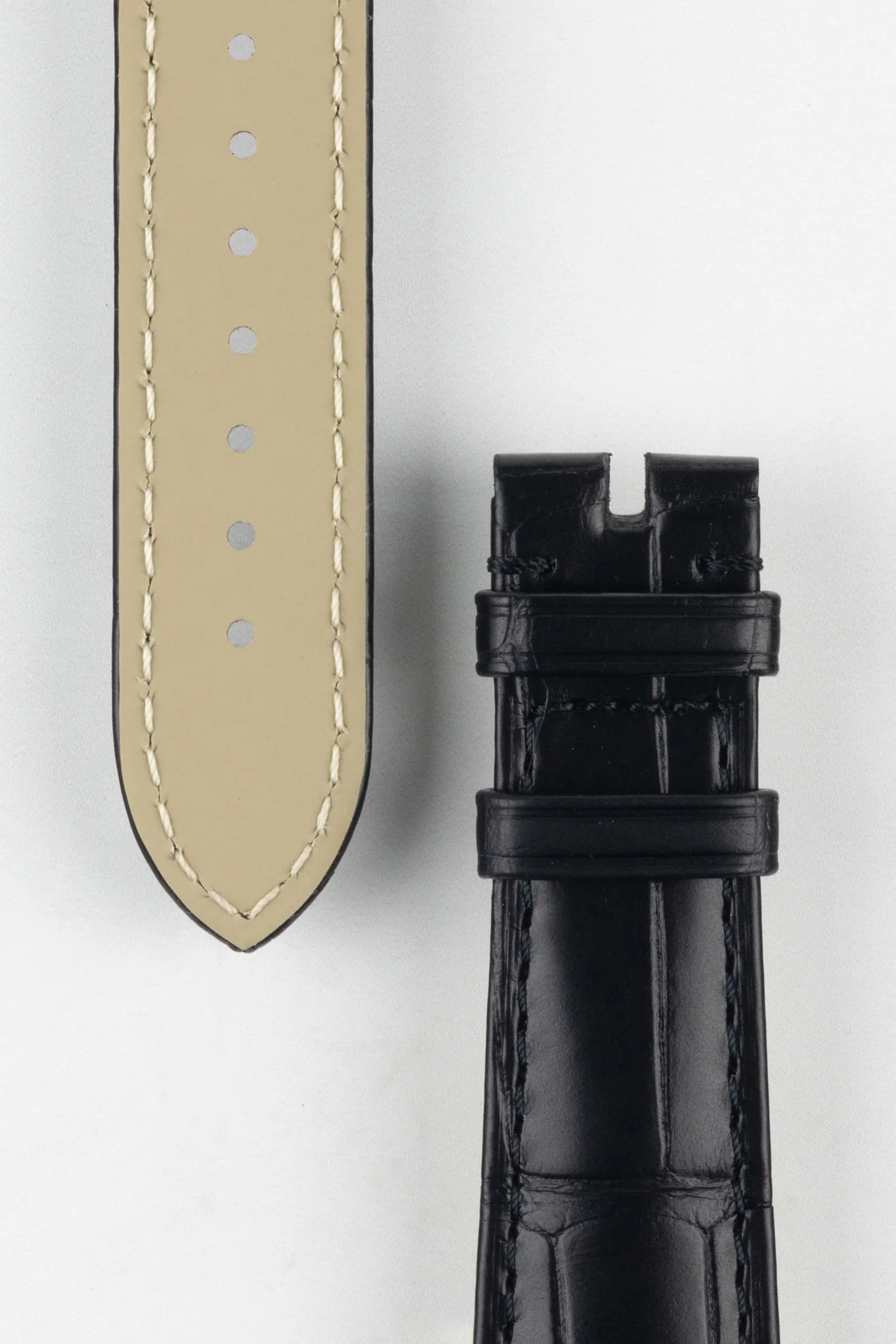 OMEGA CUZ000843 Speedmaster Genuine Alligator 20mm Watch Strap in BLACK - Image 2