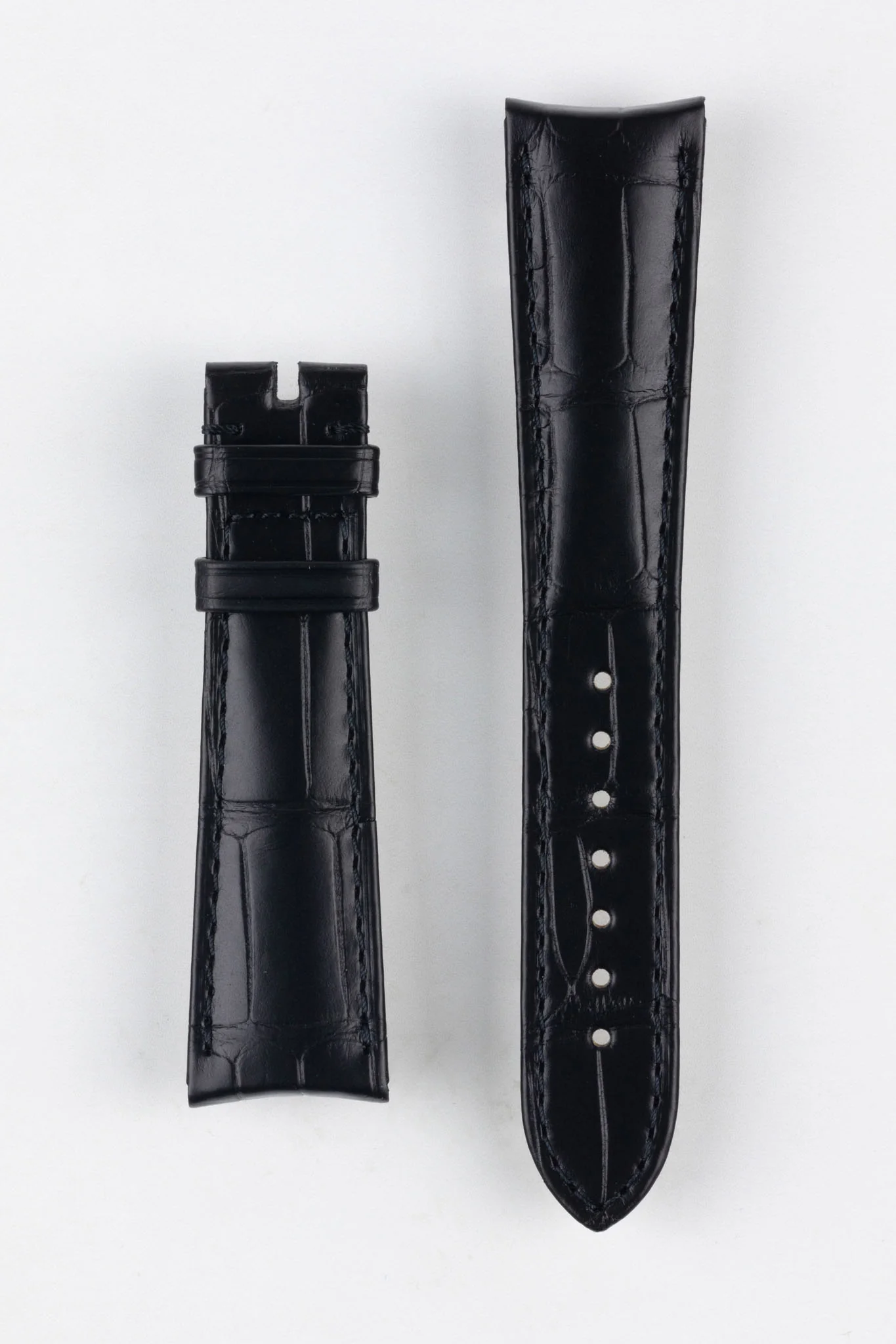 OMEGA CUZ000843 Speedmaster Genuine Alligator 20mm Watch Strap in BLACK - Image 4