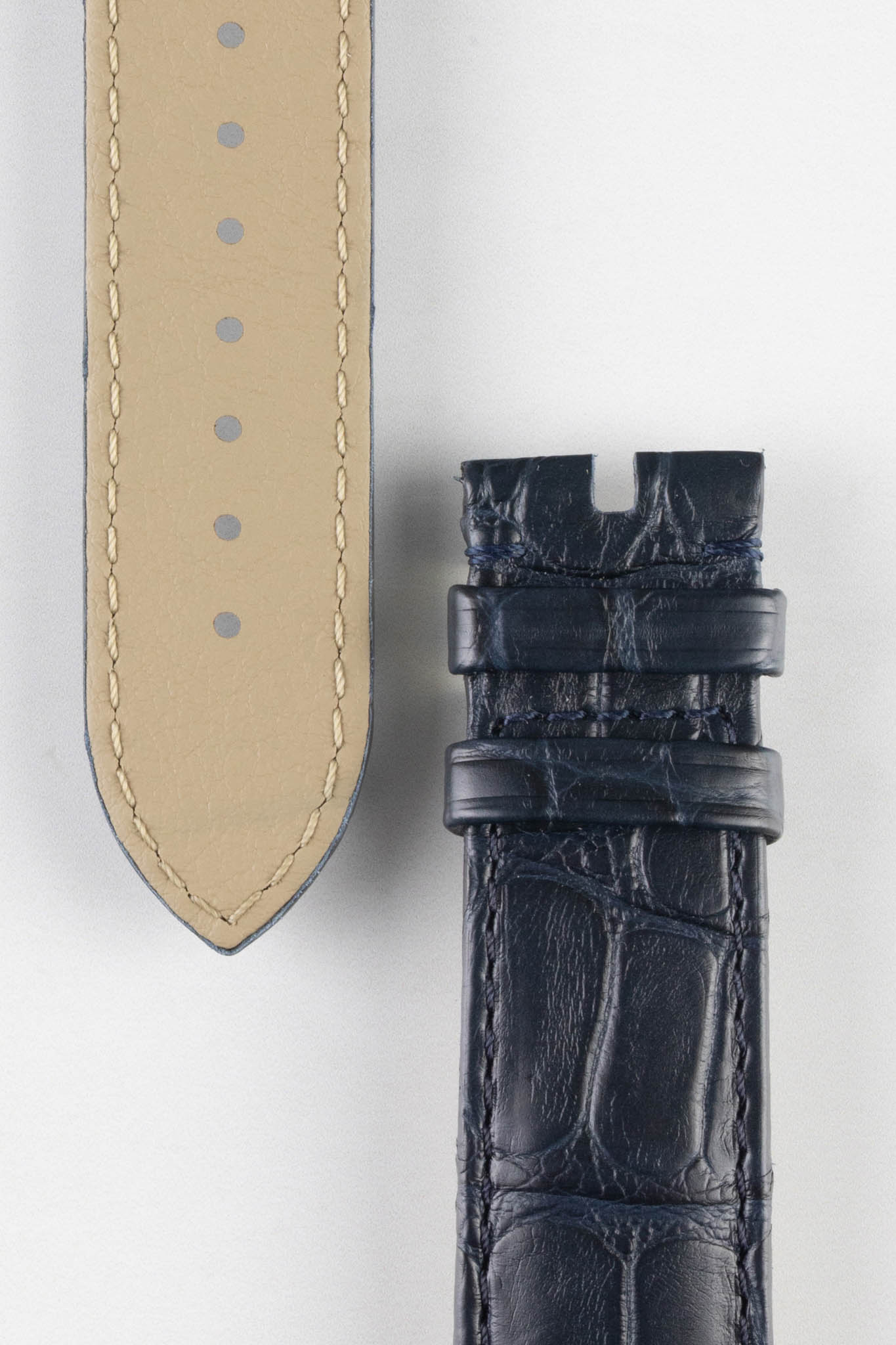 OMEGA CUZ004896 Seamaster 20mm Alligator Watch Strap - NAVY BLUE - Image 3