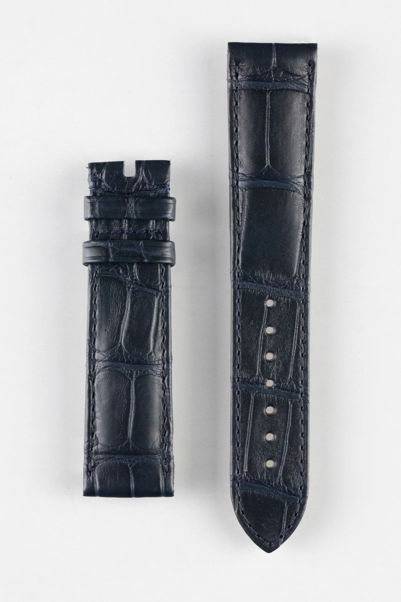 OMEGA CUZ004896 Seamaster 20mm Alligator Watch Strap - NAVY BLUE - Image 5