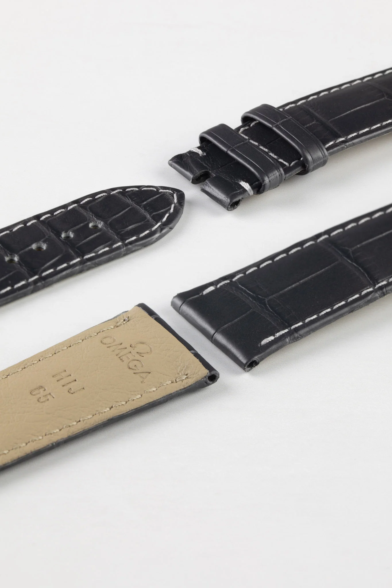OMEGA CUZ007450 Seamaster 20mm Alligator Watch Strap - GREY - Image 4