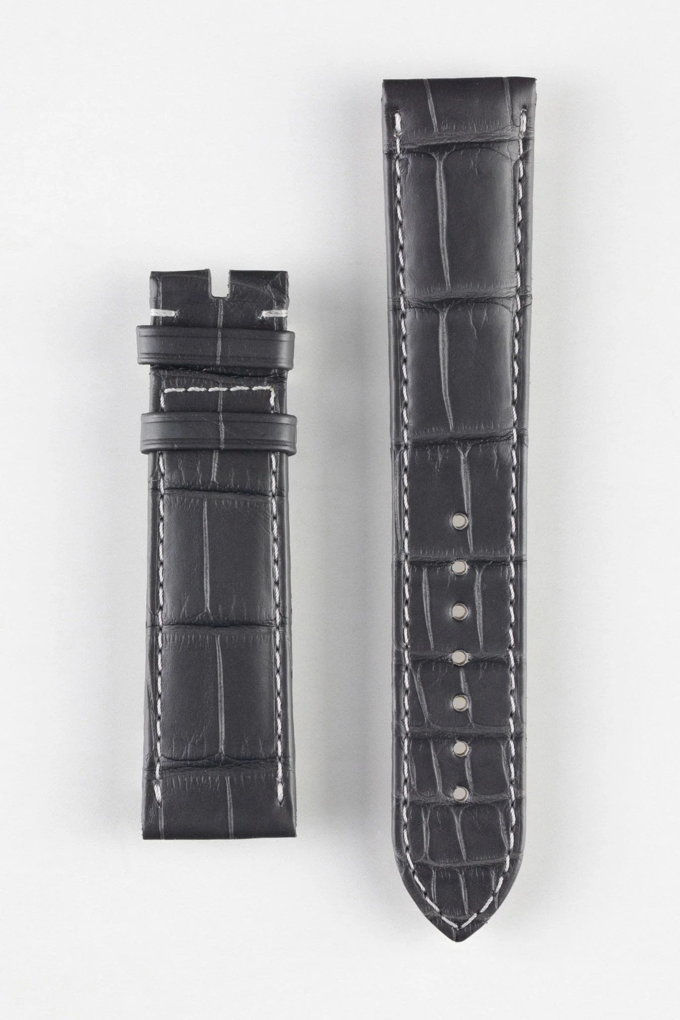 OMEGA CUZ007450 Seamaster 20mm Alligator Watch Strap - GREY - Image 5