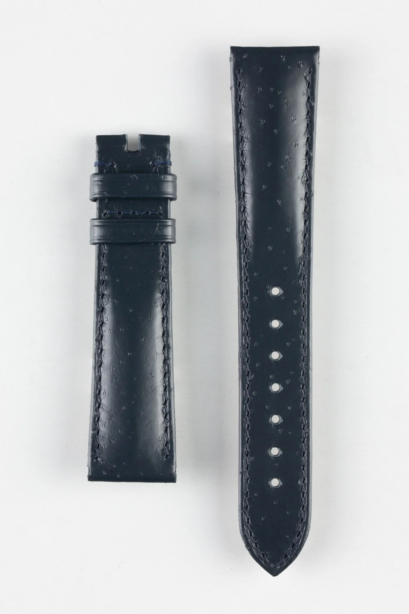 OMEGA CUZ010988 Seamaster Blue Sturgeon 19mm Leather Strap - BLUE - Image 5