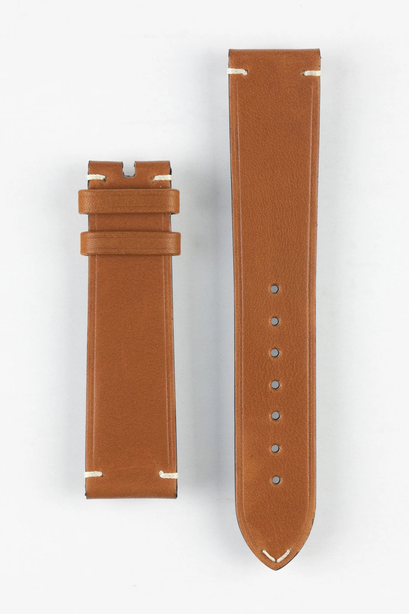 OMEGA CUZ012277 Vintage-Style Leather Watch Strap in GOLD BROWN - Image 4