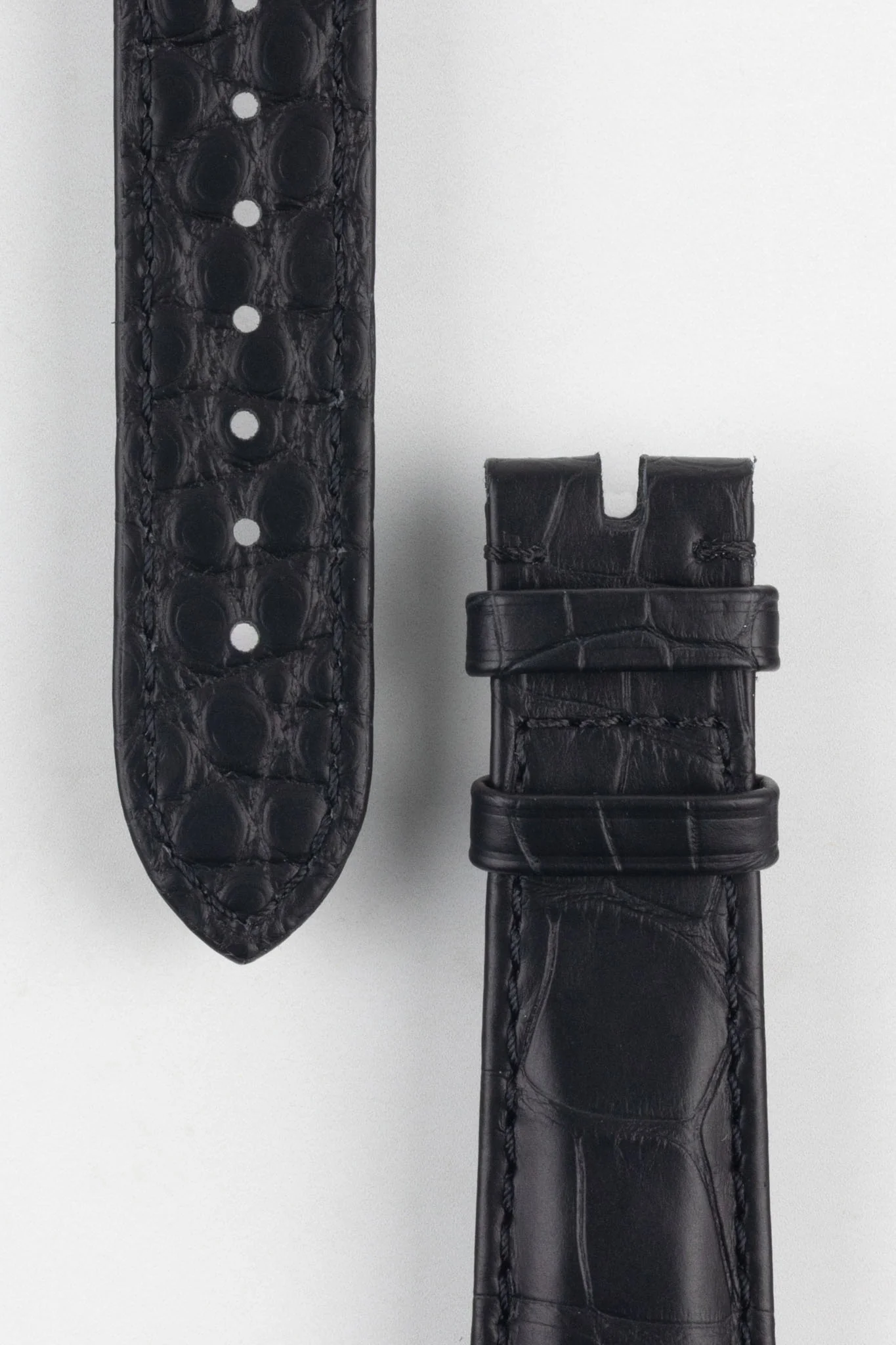 OMEGA CUZ013142 Speedmaster Apollo 11 Alligator Watch Strap - BLACK - Image 2