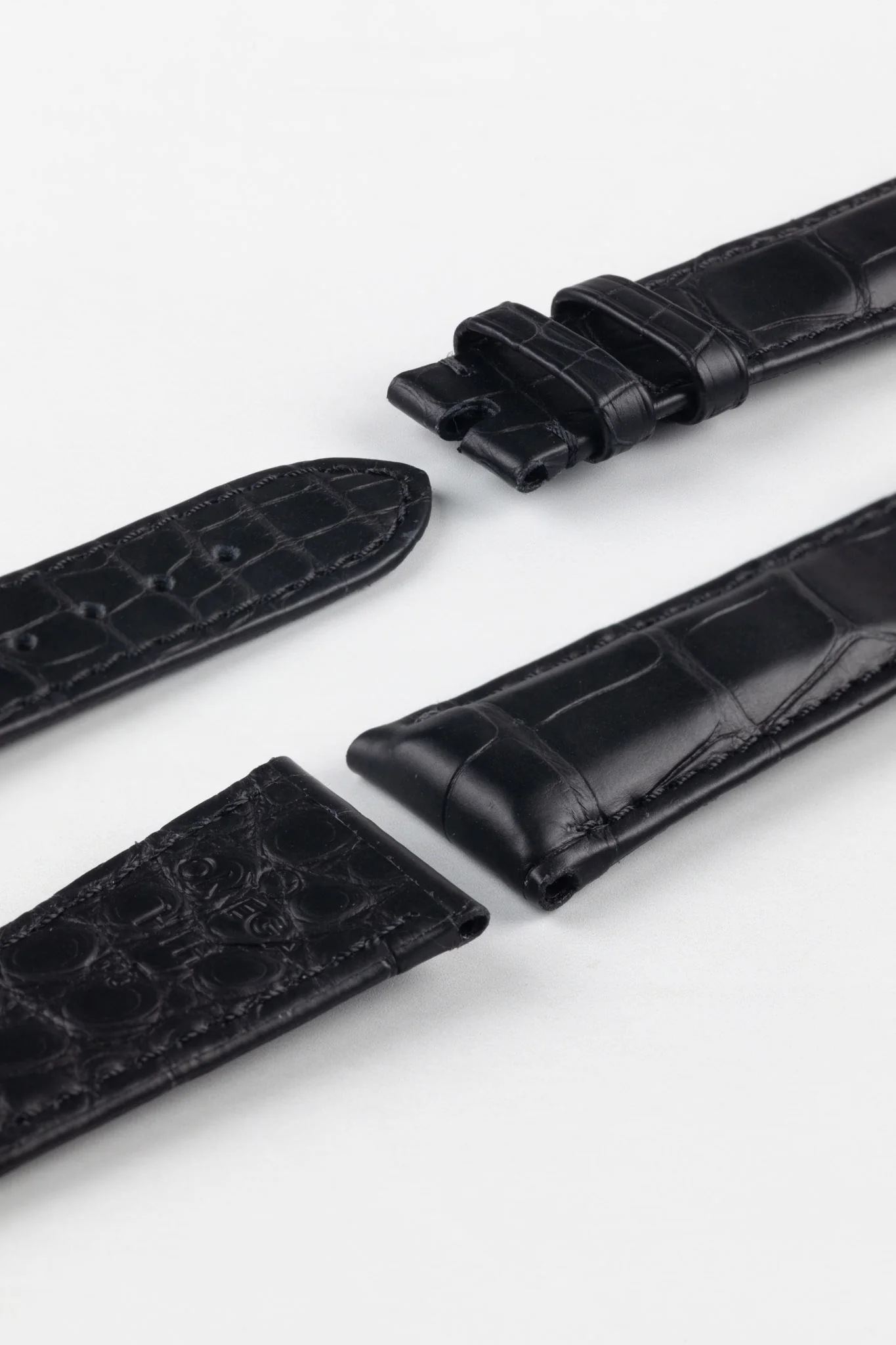OMEGA CUZ013142 Speedmaster Apollo 11 Alligator Watch Strap - BLACK - Image 3