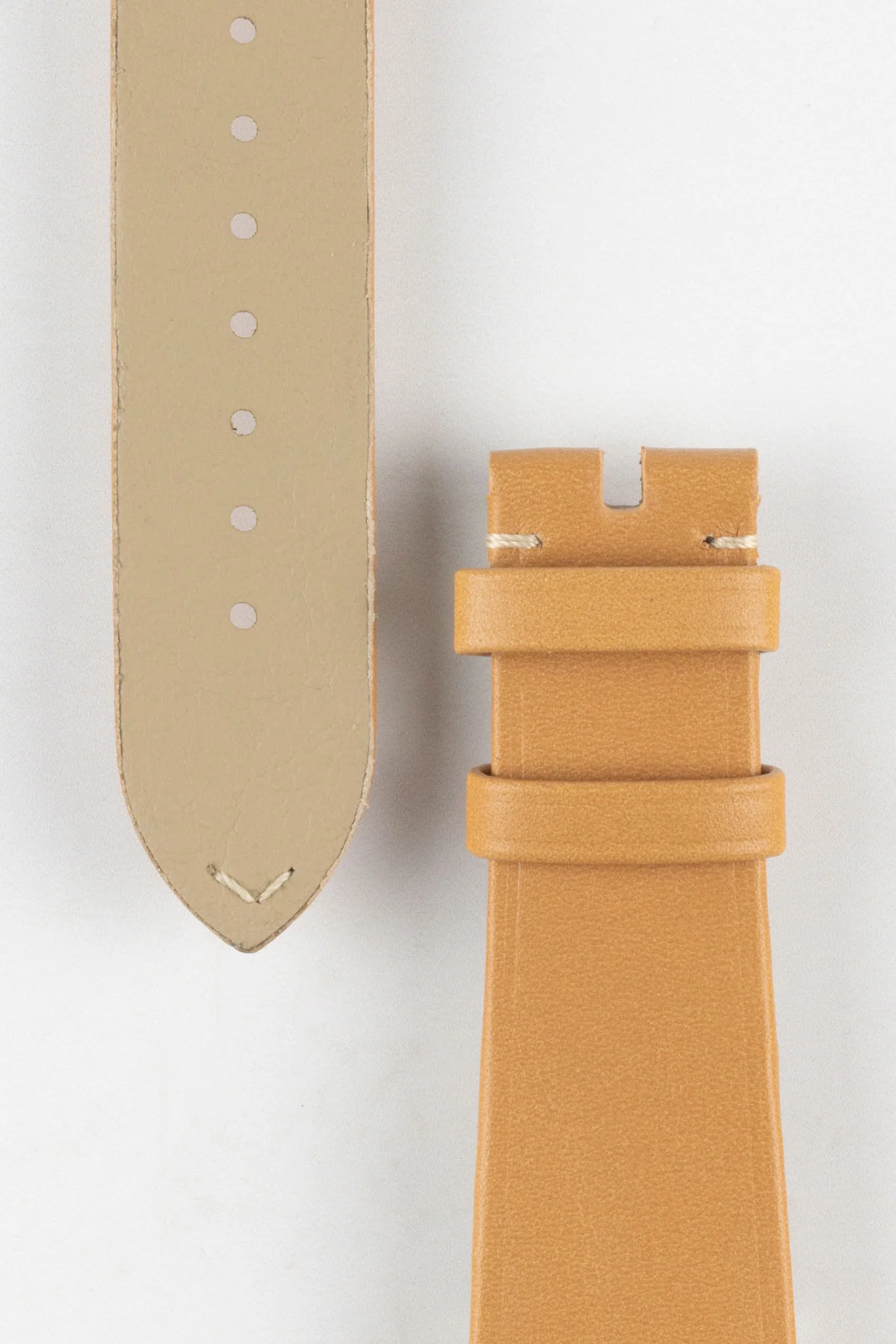 OMEGA CUZ014662 Vintage Style 21mm Leather Watch Strap in GOLD BROWN - Image 2