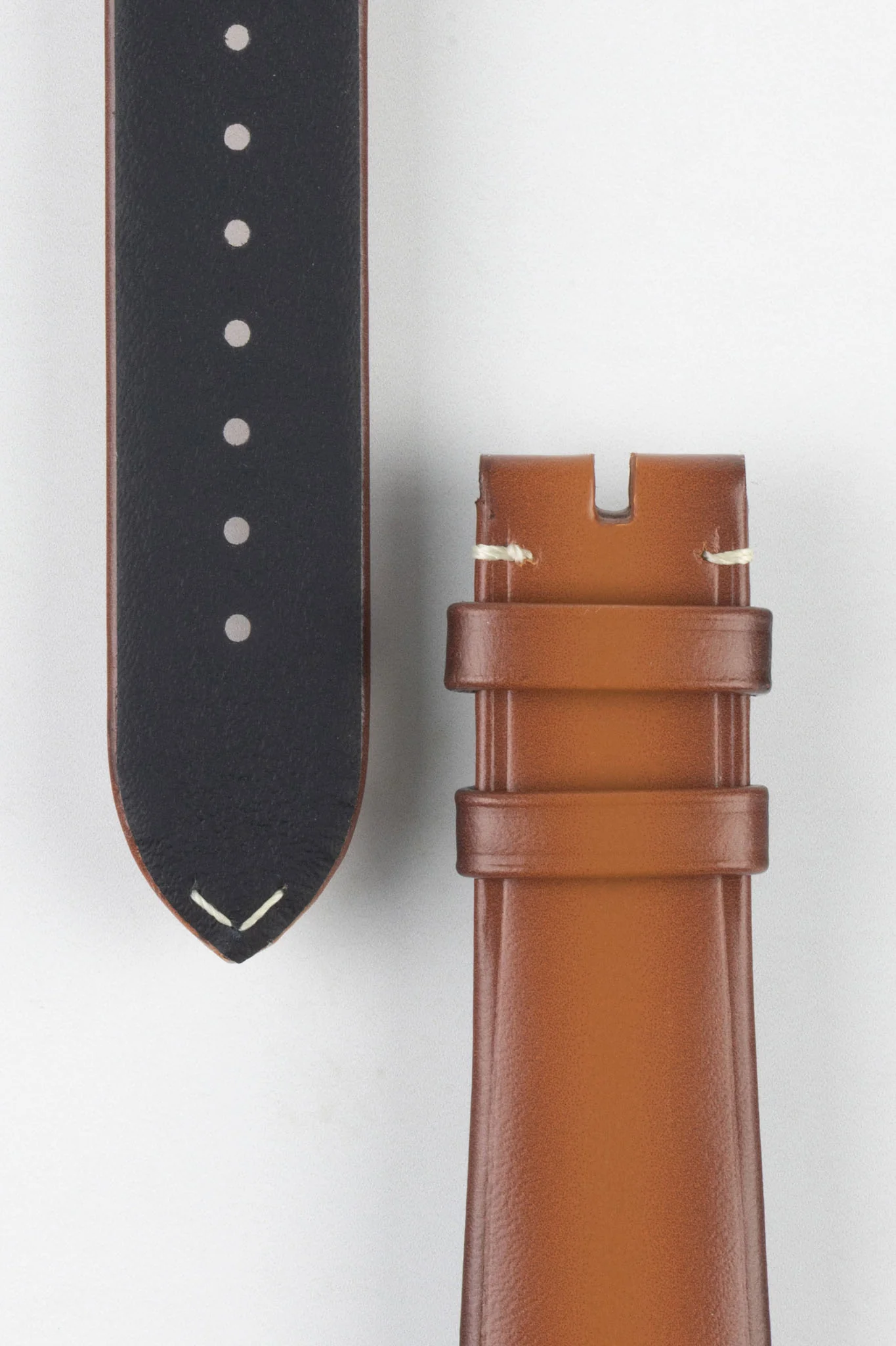 OMEGA CUZ015426 Speedmaster 57 Vintage Style 20mm Leather Watch Strap - BROWN - Image 3