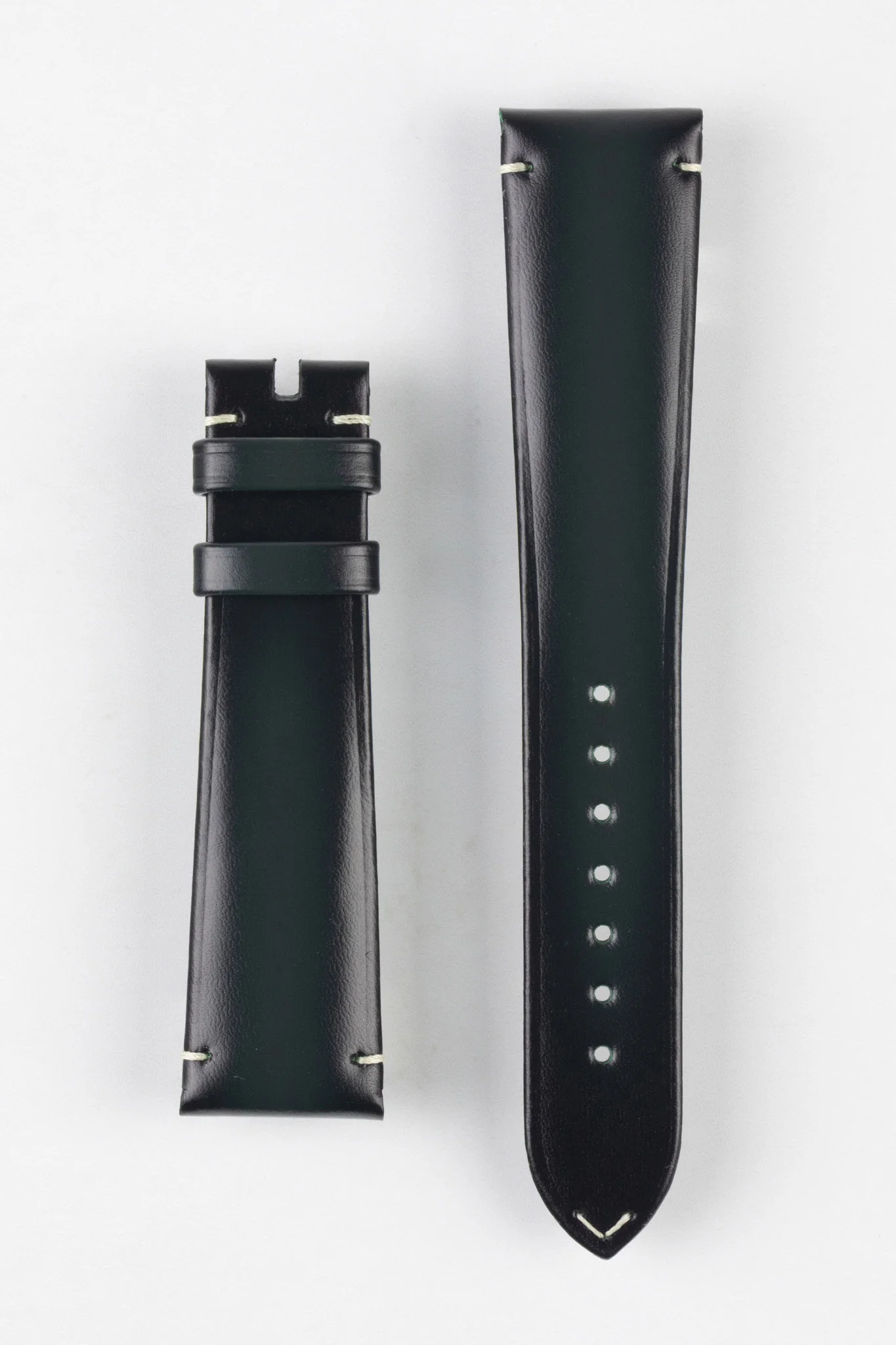 OMEGA CUZ015669 Speedmaster 57 Vintage Style 20mm Leather Watch Strap - DARK GREEN - Image 7