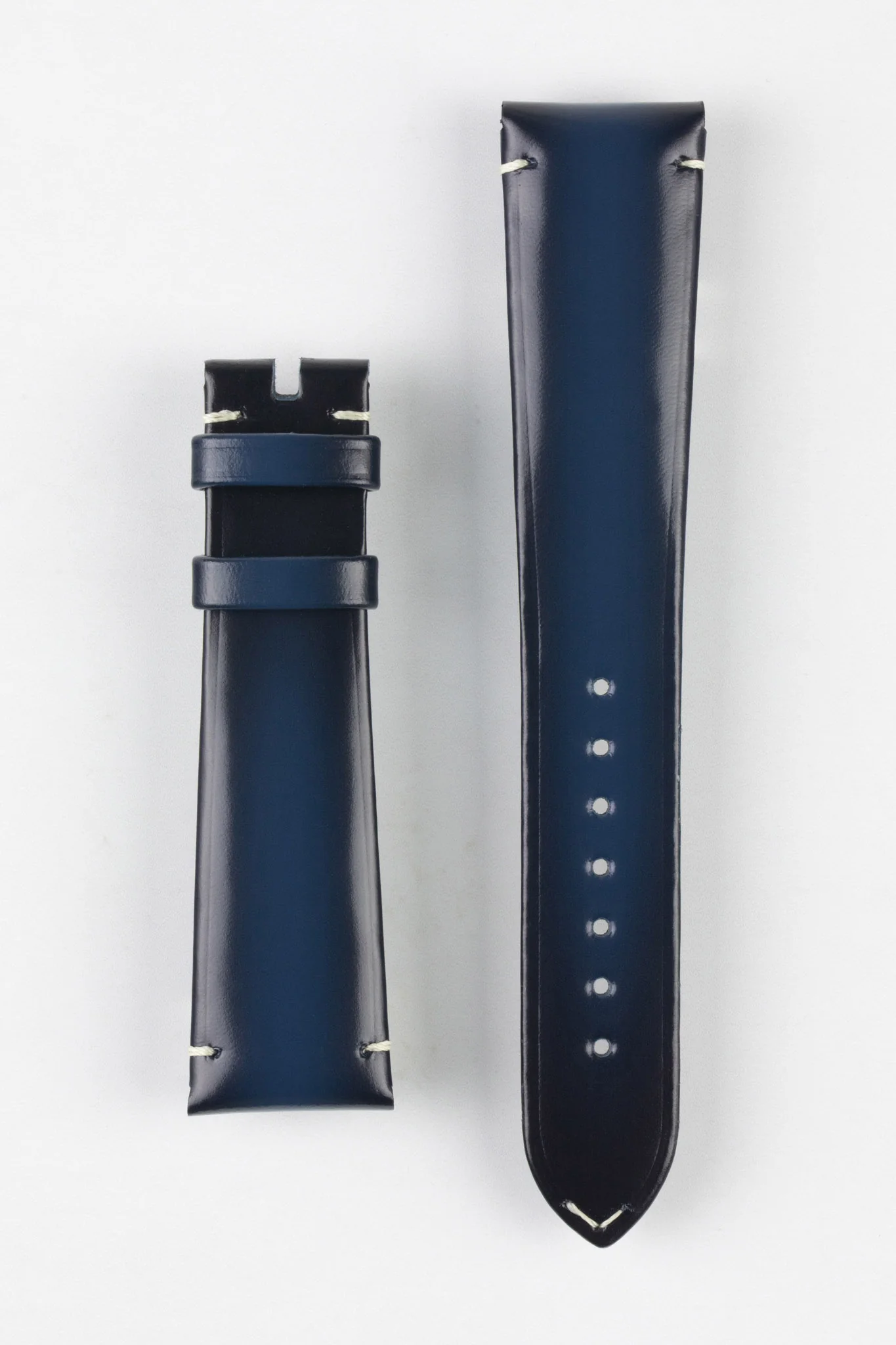 OMEGA CUZ015962 Speedmaster 57 Vintage Style 20mm Leather Watch Strap - BLUE - Image 7