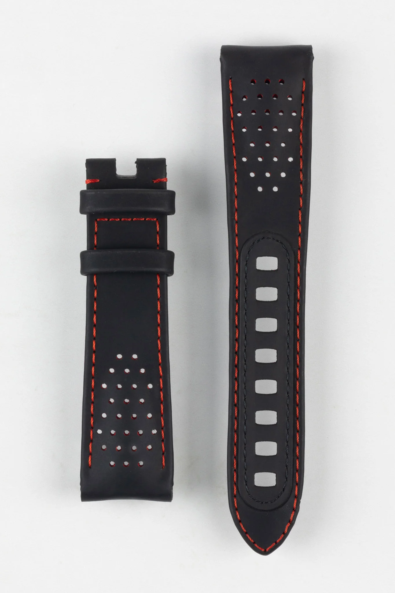 OMEGA CVZ013918 Speedmaster Alinghi Watch Strap in BLACK with Red Stitch - Image 4